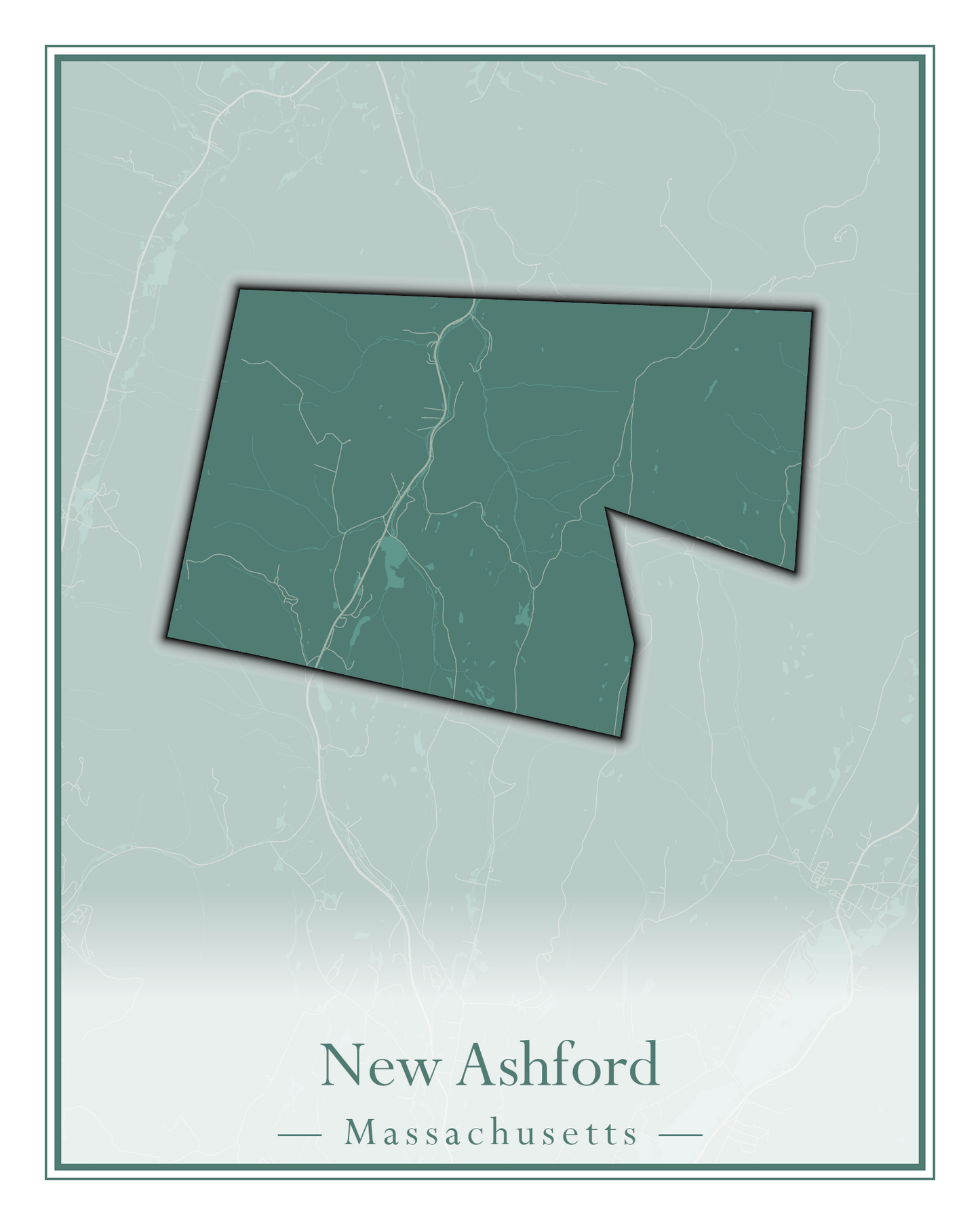 Massachusetts Towns - Street Map (Nantucket - New Ashford)