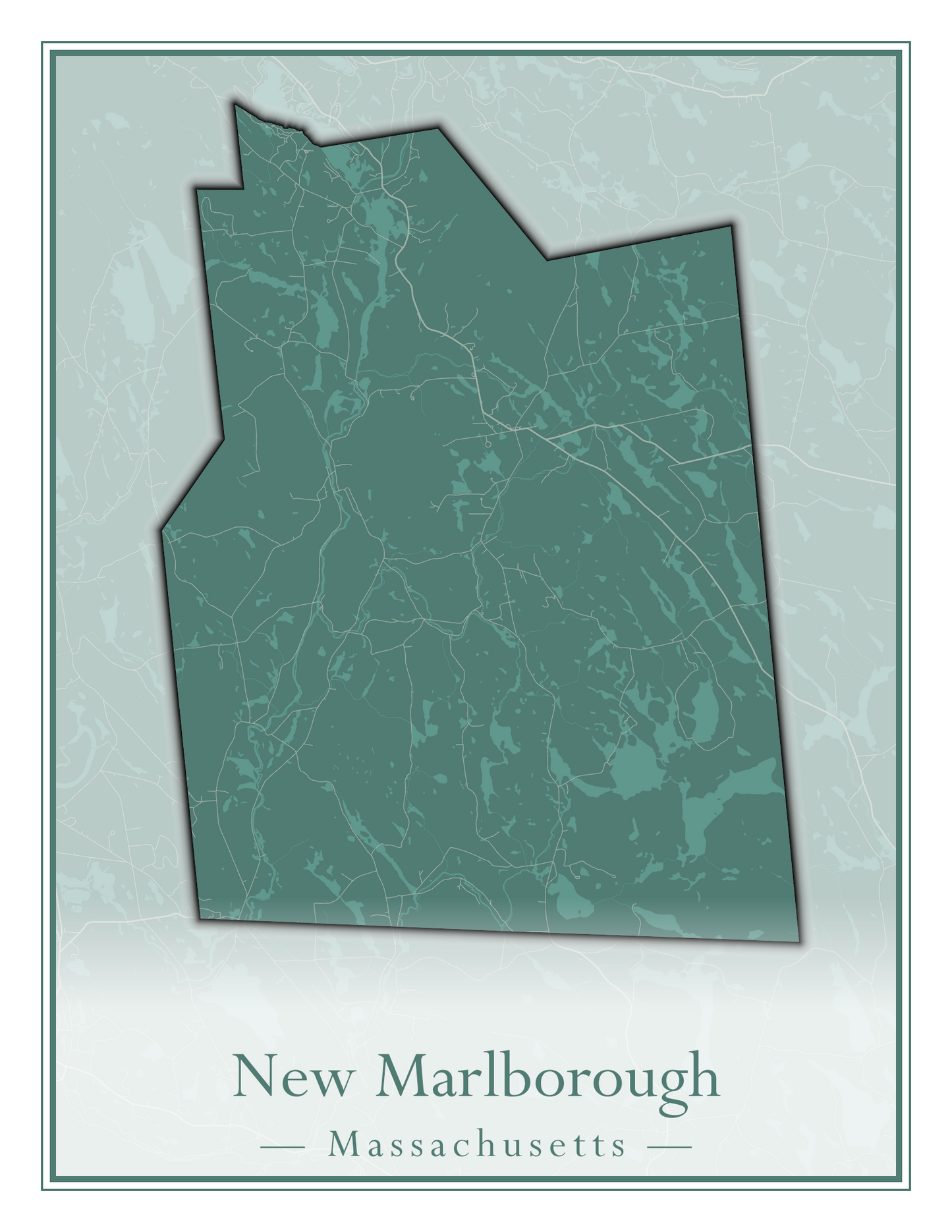 Massachusetts Towns - Street Map (New Bedford - New Salem)