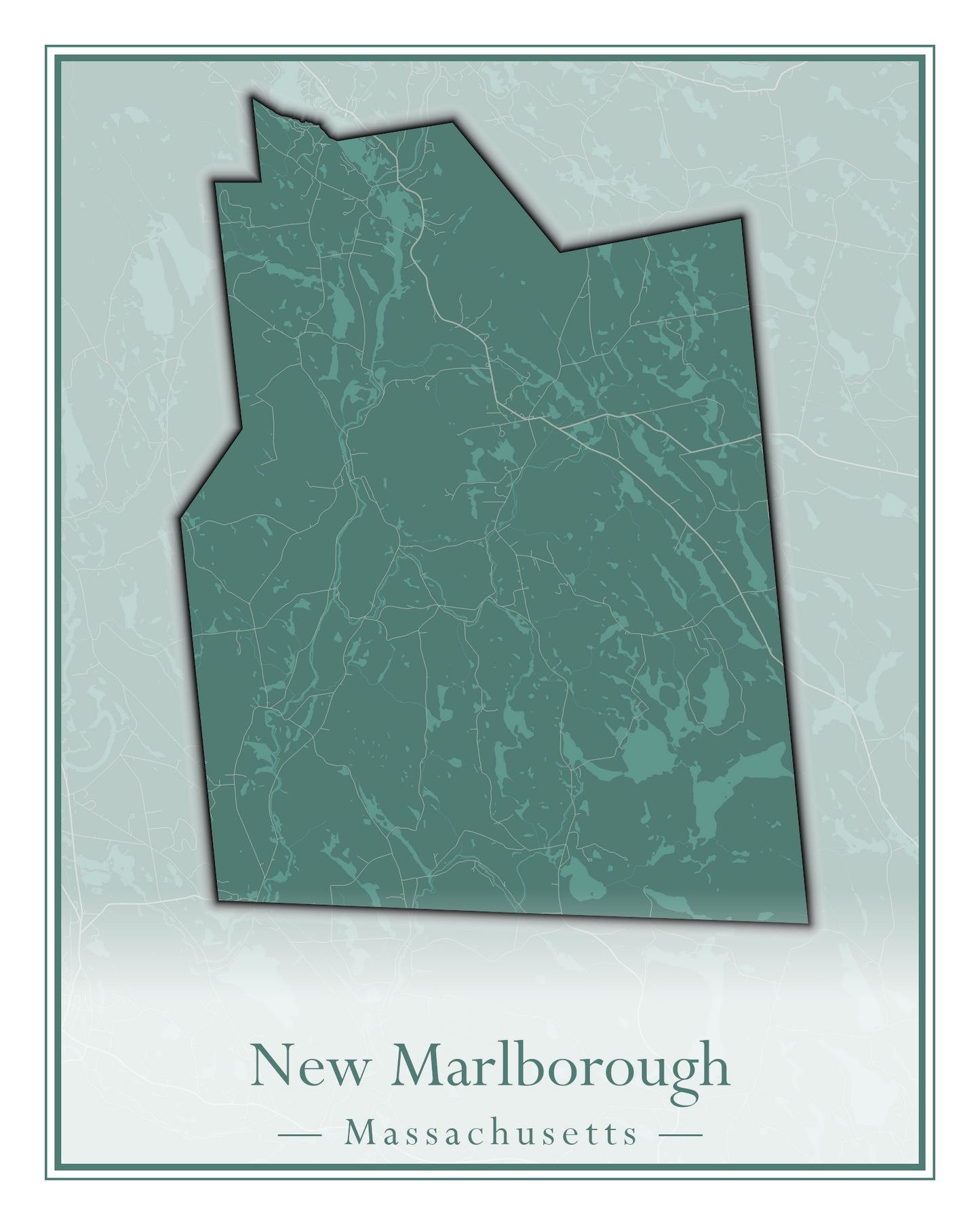 Massachusetts Towns - Street Map (New Bedford - New Salem)