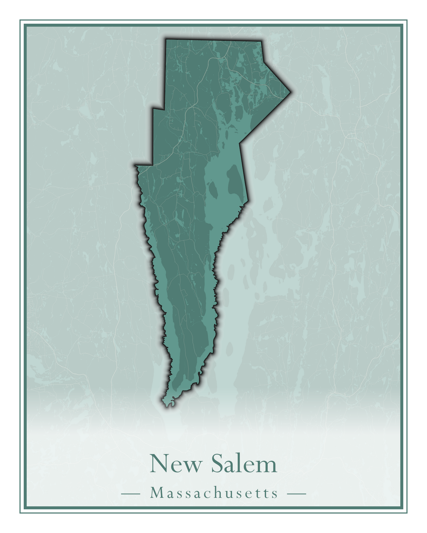 Massachusetts Towns - Street Map (New Bedford - New Salem)