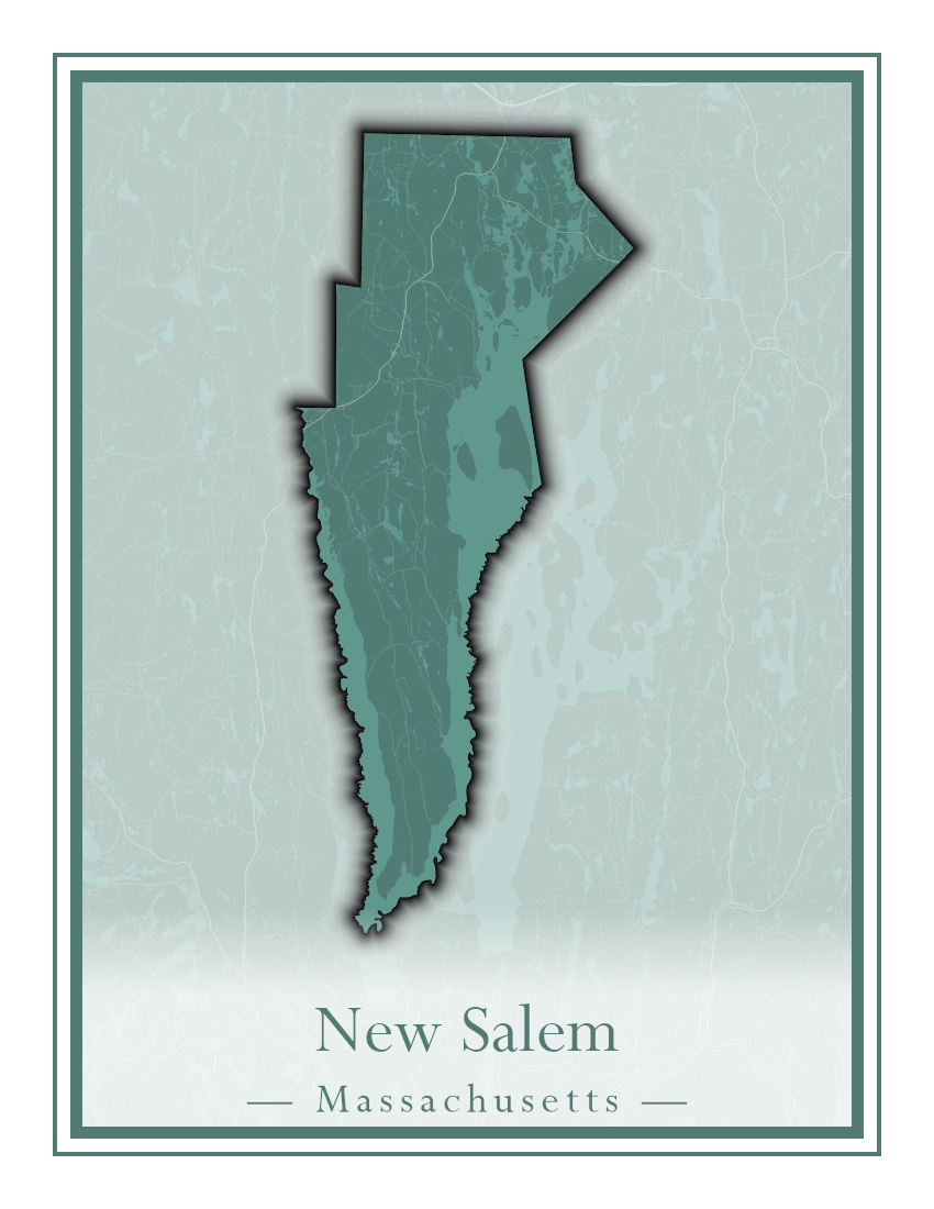 Massachusetts Towns - Street Map (New Bedford - New Salem)