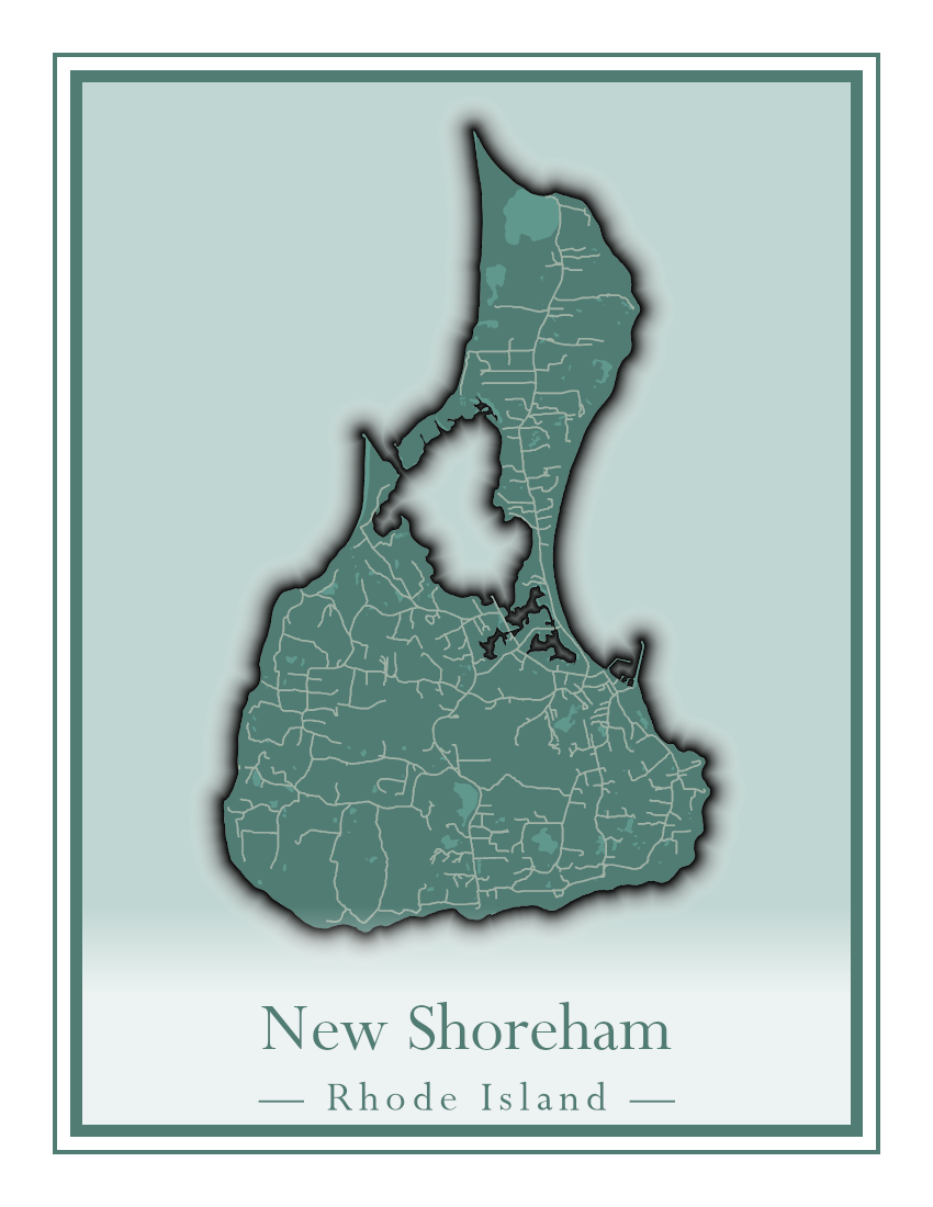 Rhode Island Towns - Street Map (New Shoreham - North Providence)