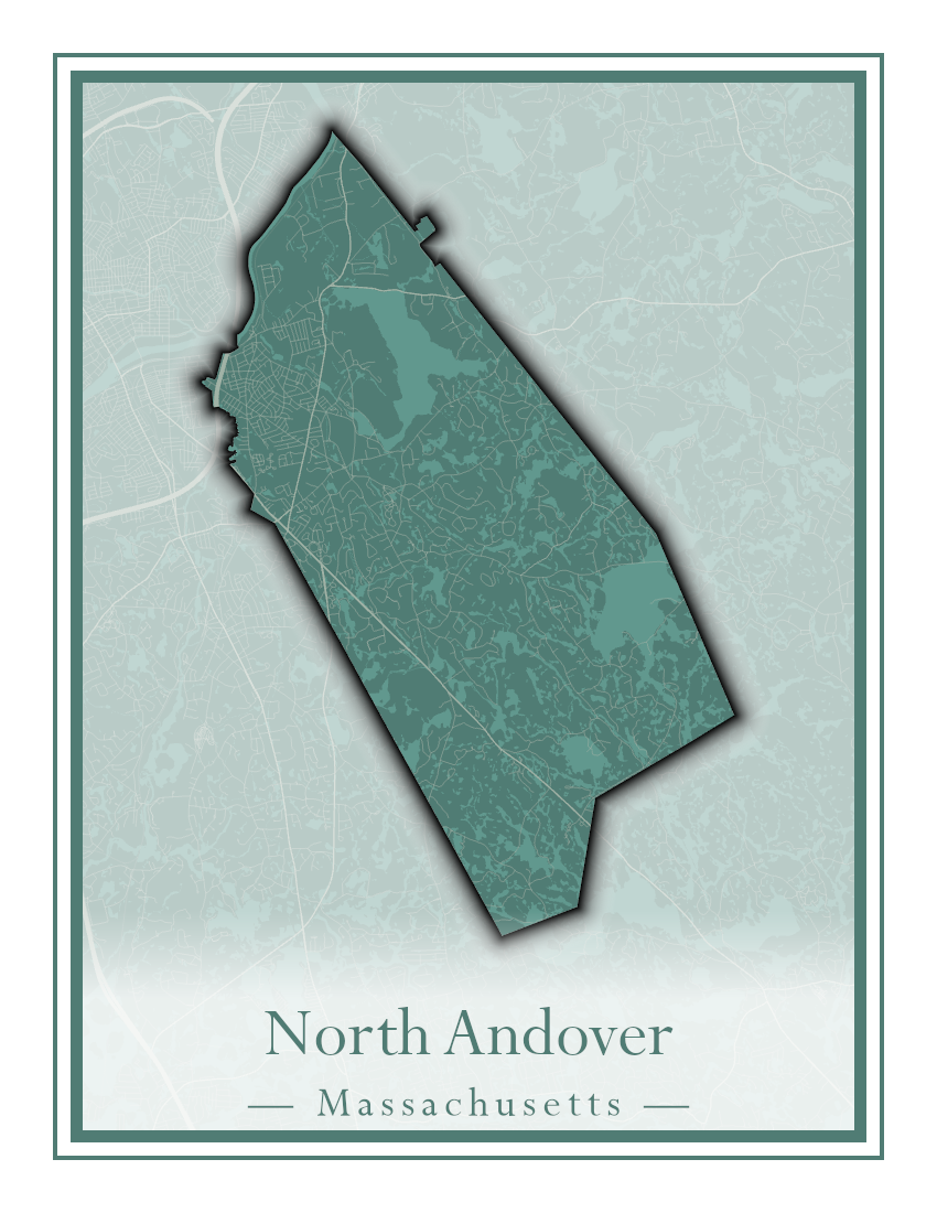 Massachusetts Towns - Street Map (North Adams - North Brookfield)