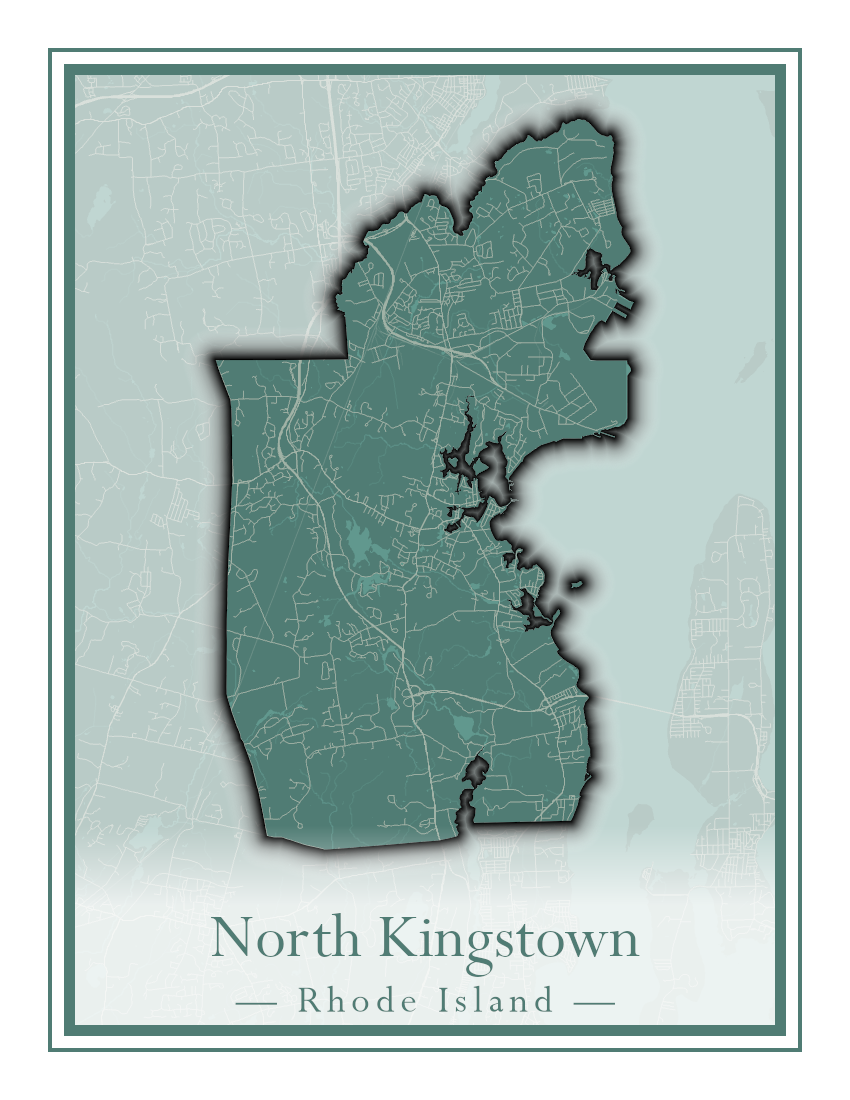 Rhode Island Towns - Street Map (New Shoreham - North Providence)