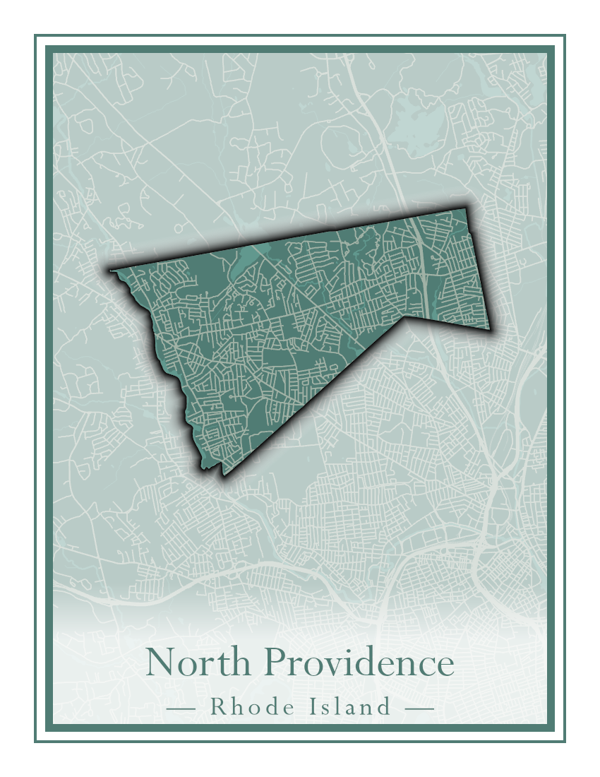 Rhode Island Towns - Street Map (New Shoreham - North Providence)