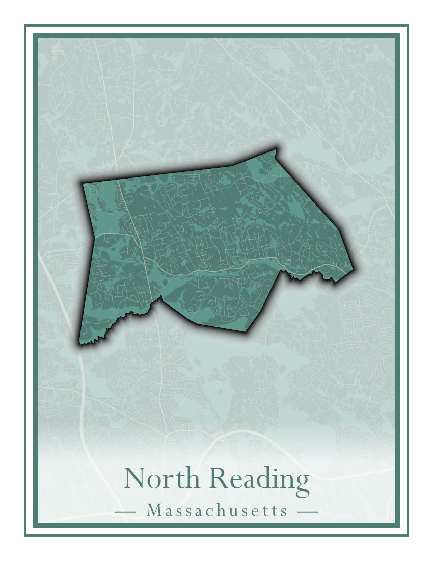 Massachusetts Towns - Street Map (North Reading - Northbridge)