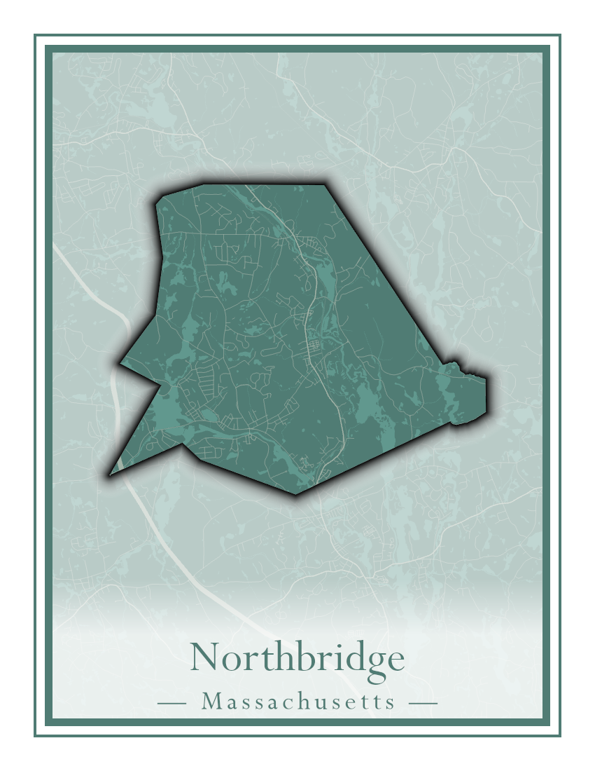 Massachusetts Towns - Street Map (North Reading - Northbridge)