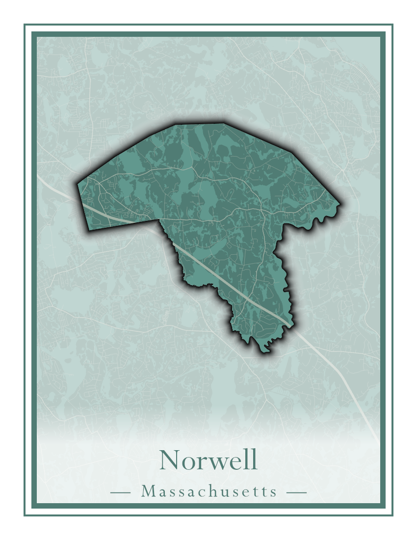 Massachusetts Towns - Street Map (Northfield - Norwood)