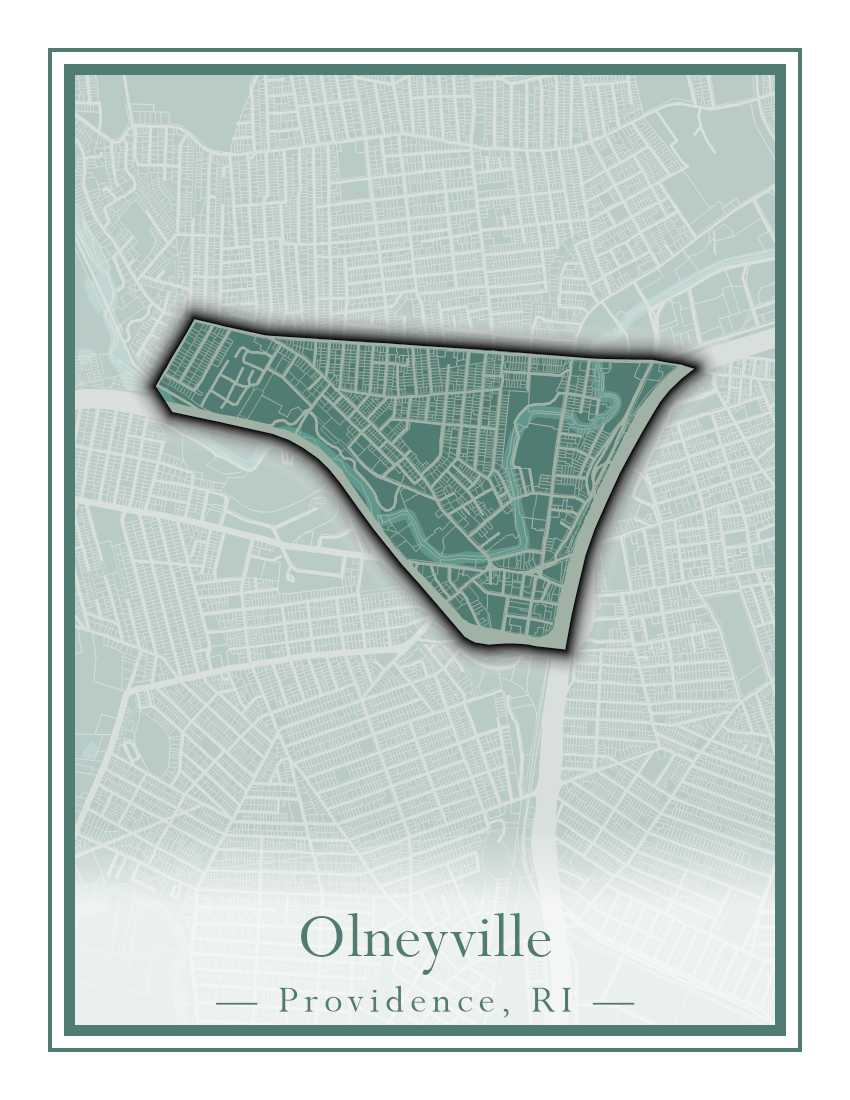 Providence Neighborhoods - Street Map (Mount Hope - Reservoir)