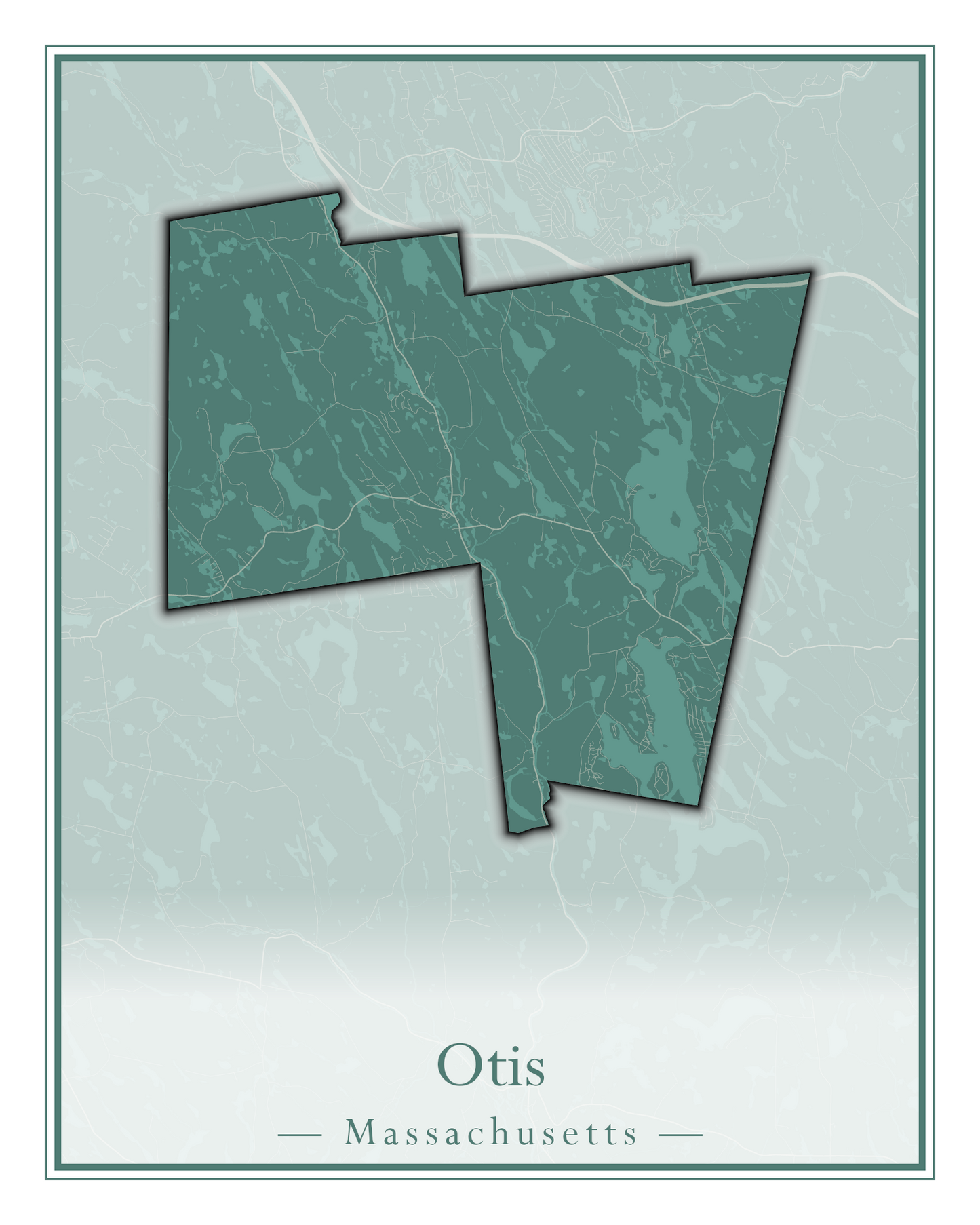 Massachusetts Towns - Street Map (Otis - Paxton)