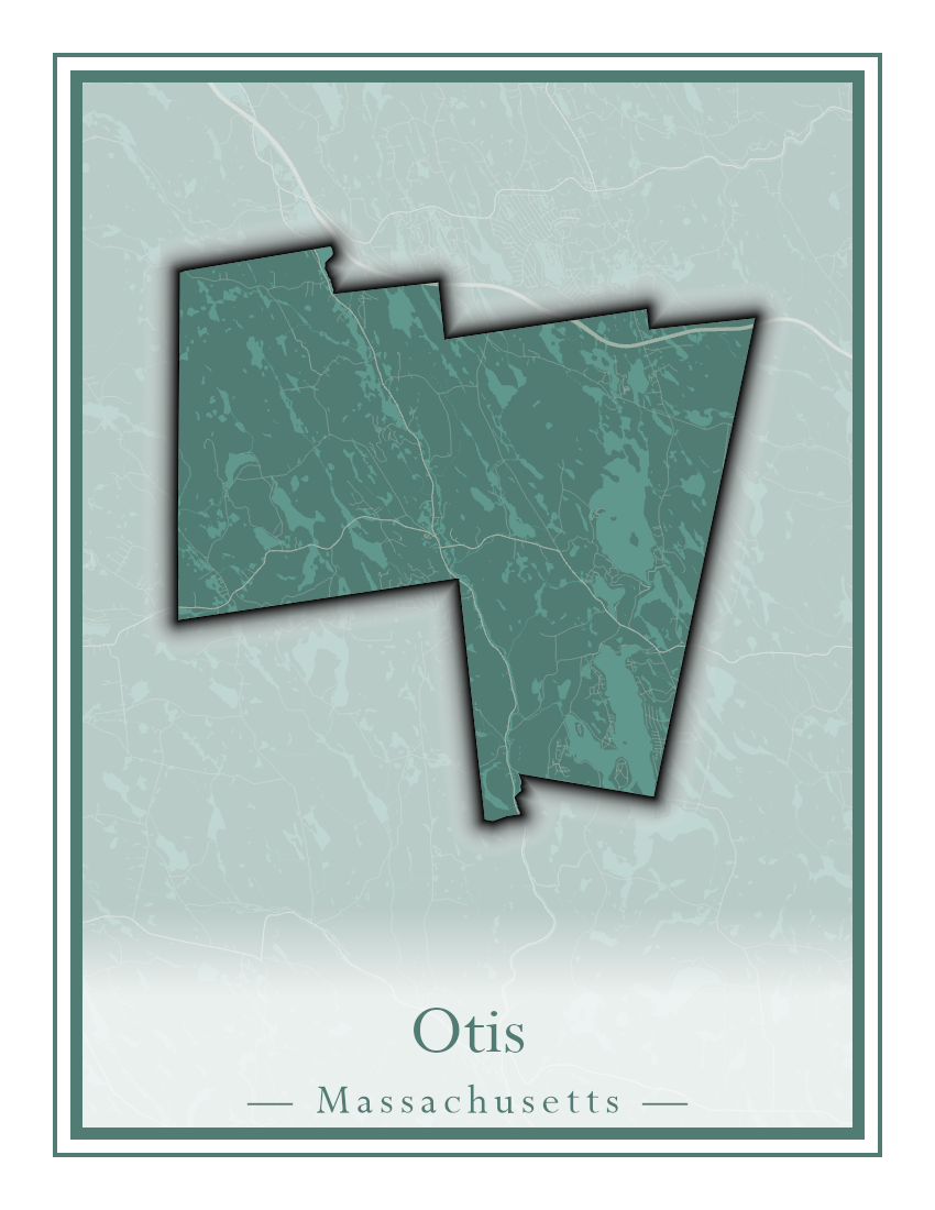 Massachusetts Towns - Street Map (Otis - Paxton)