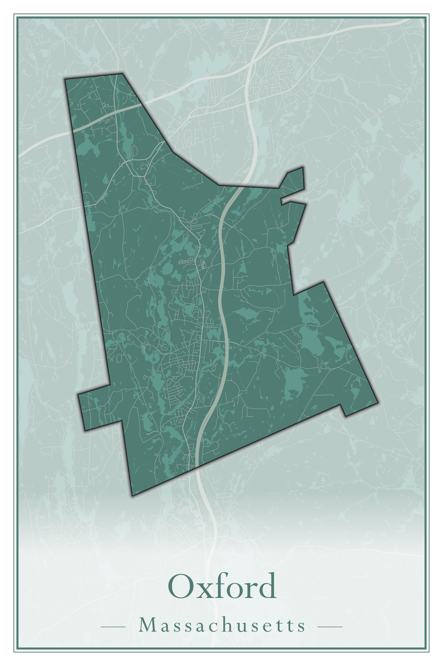 Massachusetts Towns - Street Map (Otis - Paxton)