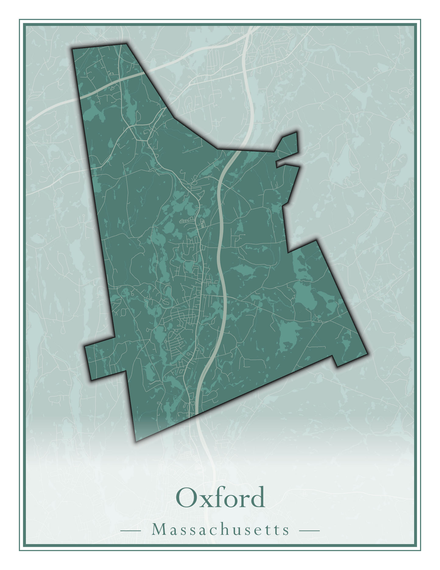 Massachusetts Towns - Street Map (Otis - Paxton)