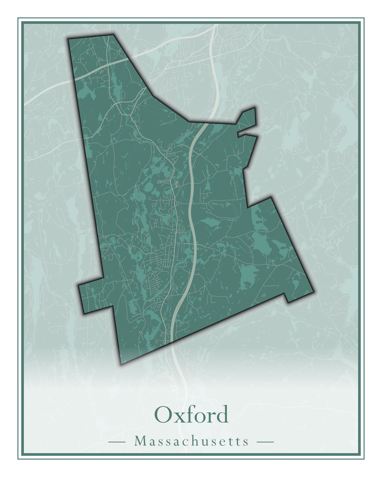 Massachusetts Towns - Street Map (Otis - Paxton)