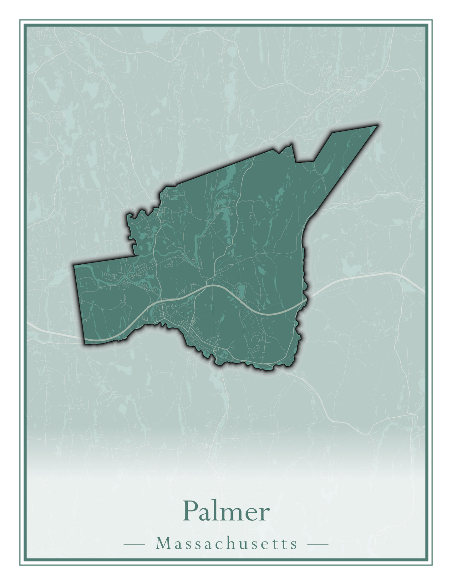 Massachusetts Towns - Street Map (Otis - Paxton)