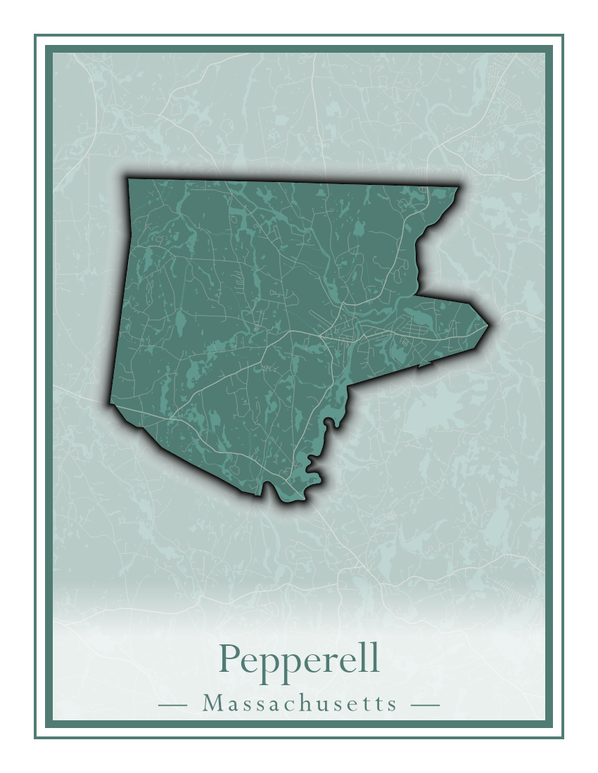 Massachusetts Towns - Street Map (Peabody - Pepperell)