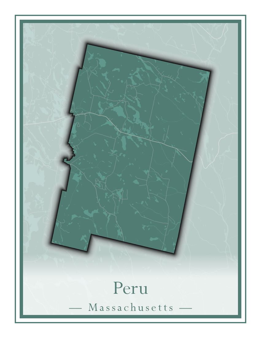 Massachusetts Towns - Street Map (Peru - Pittsfield)