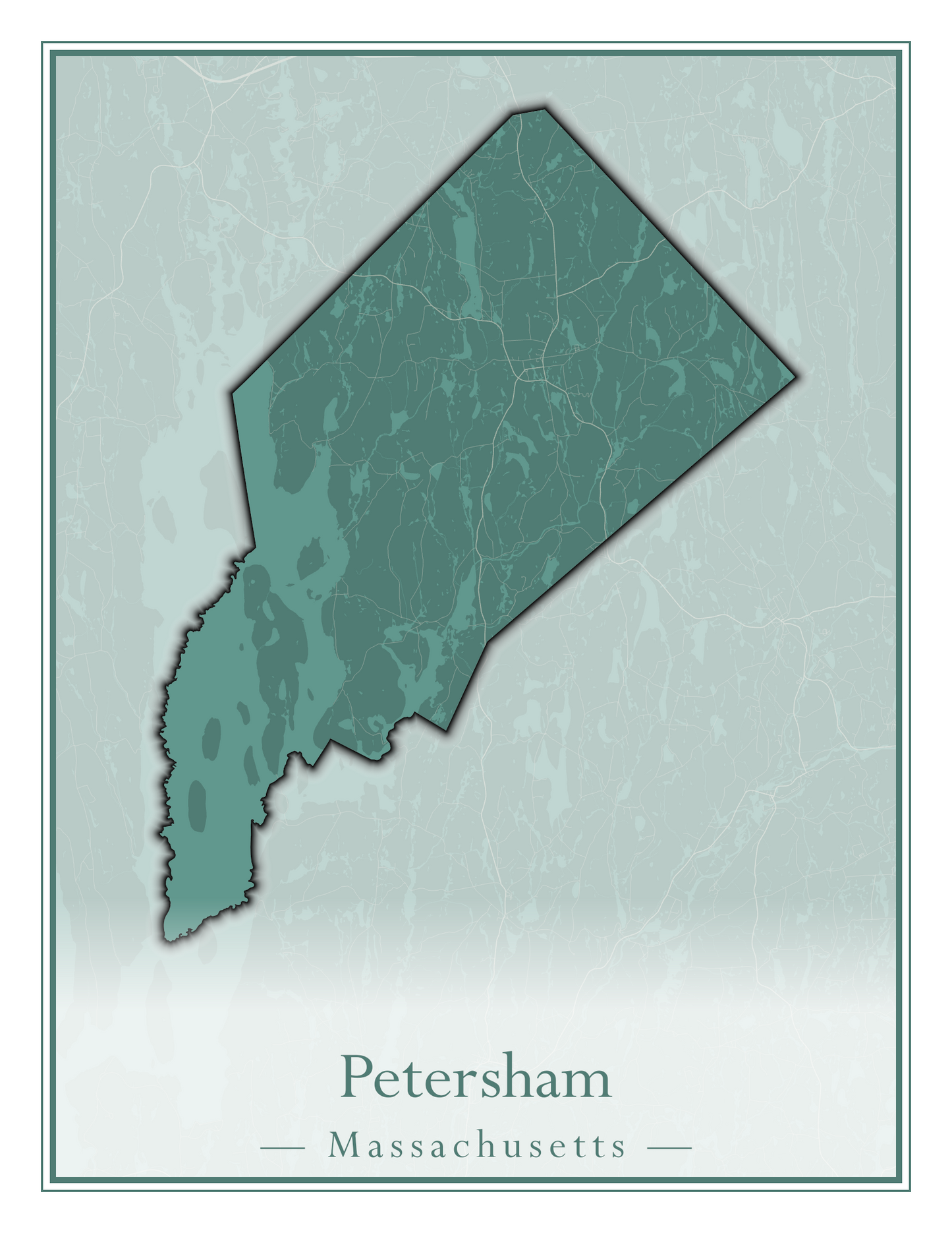 Massachusetts Towns - Street Map (Peru - Pittsfield)