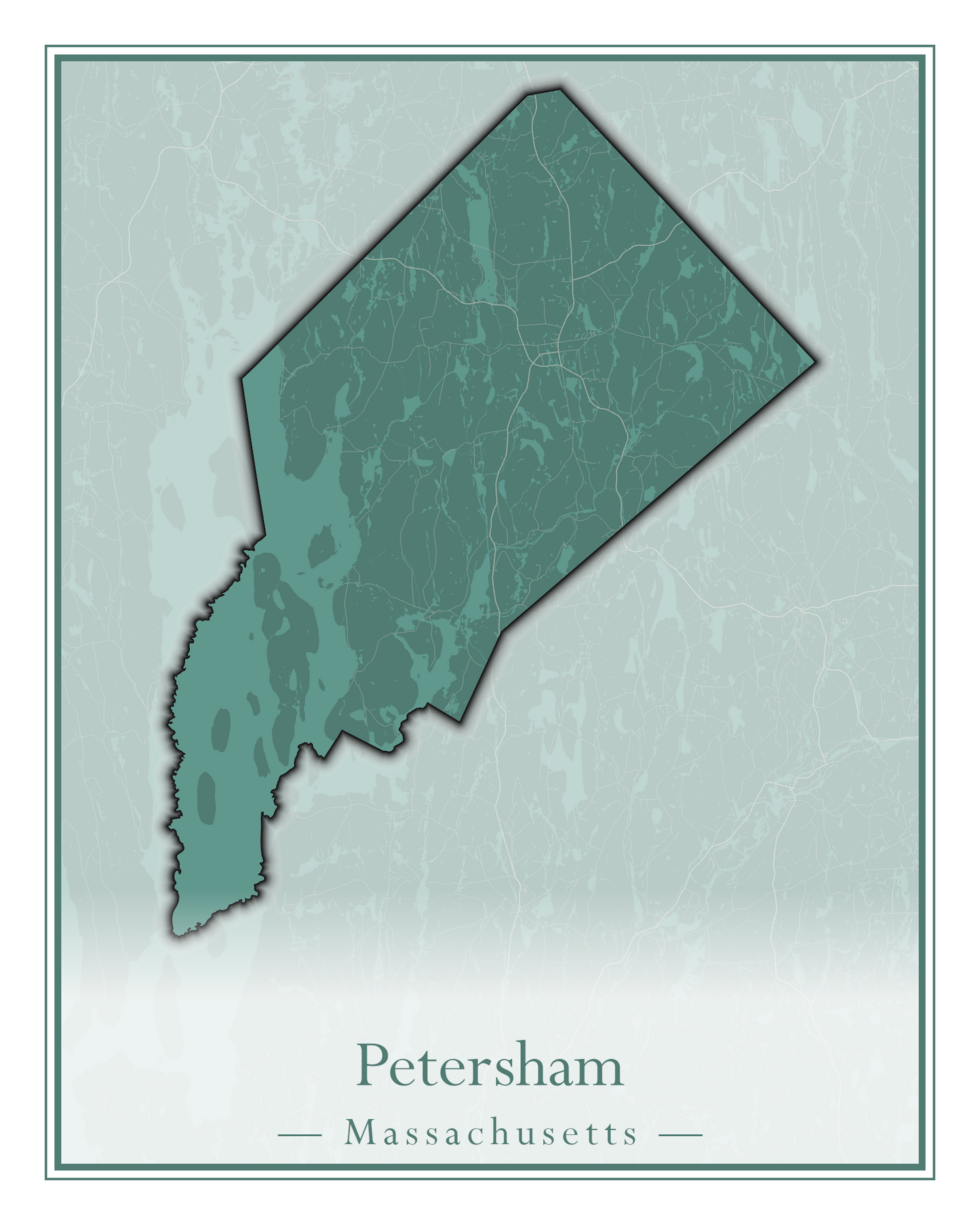 Massachusetts Towns - Street Map (Peru - Pittsfield)