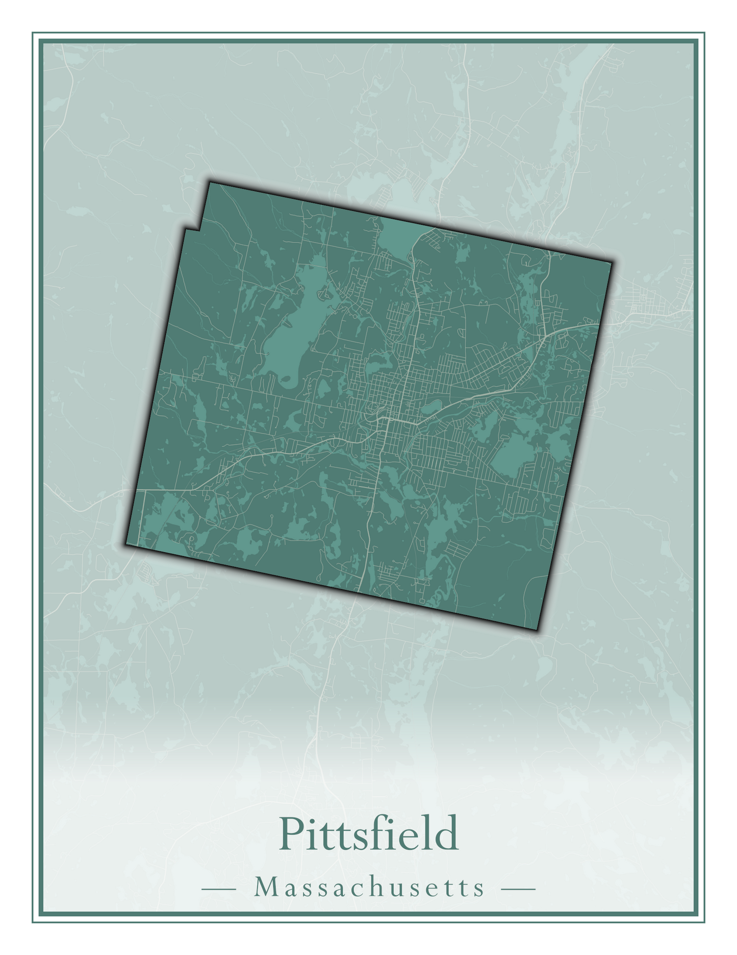 Massachusetts Towns - Street Map (Peru - Pittsfield)