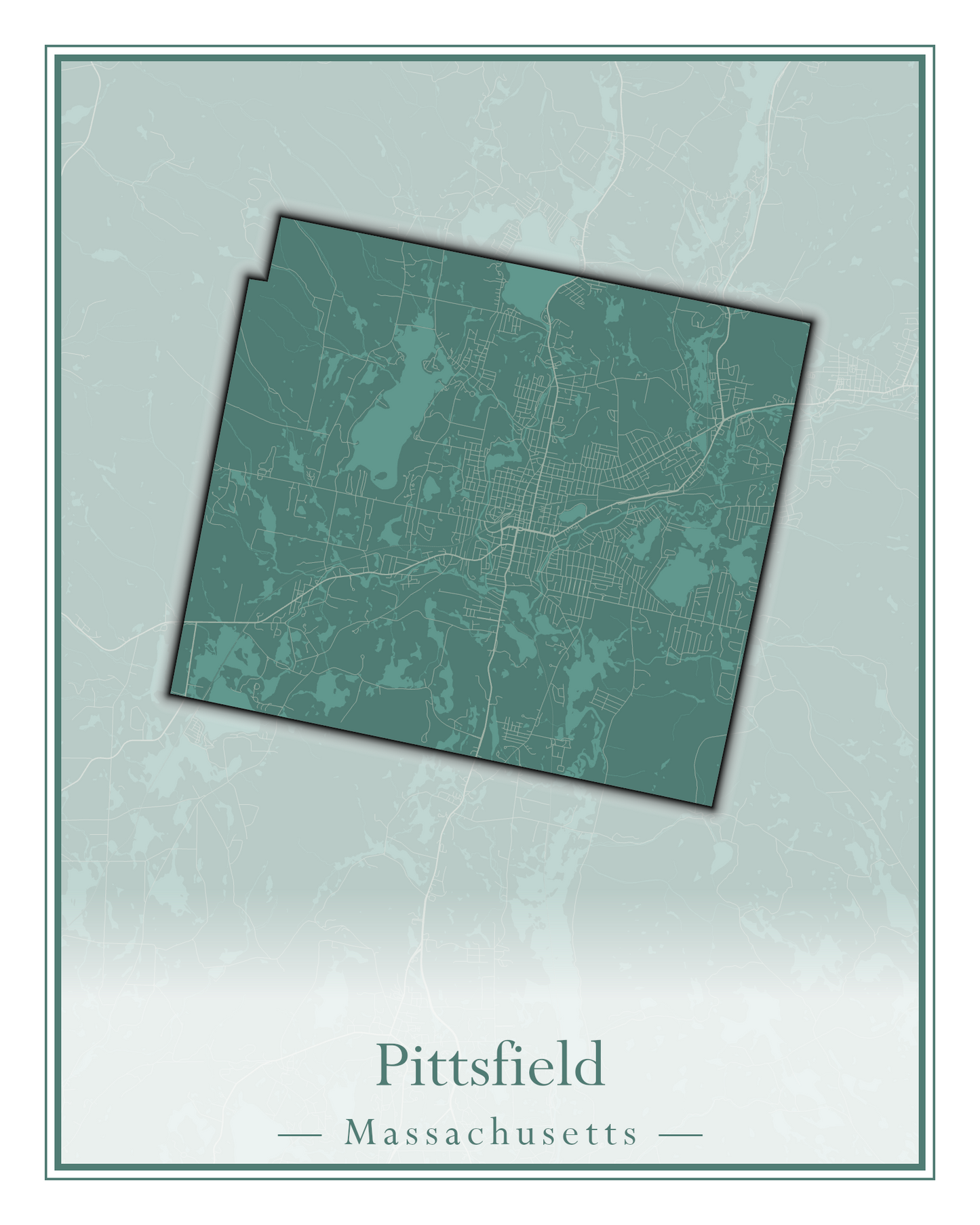 Massachusetts Towns - Street Map (Peru - Pittsfield)