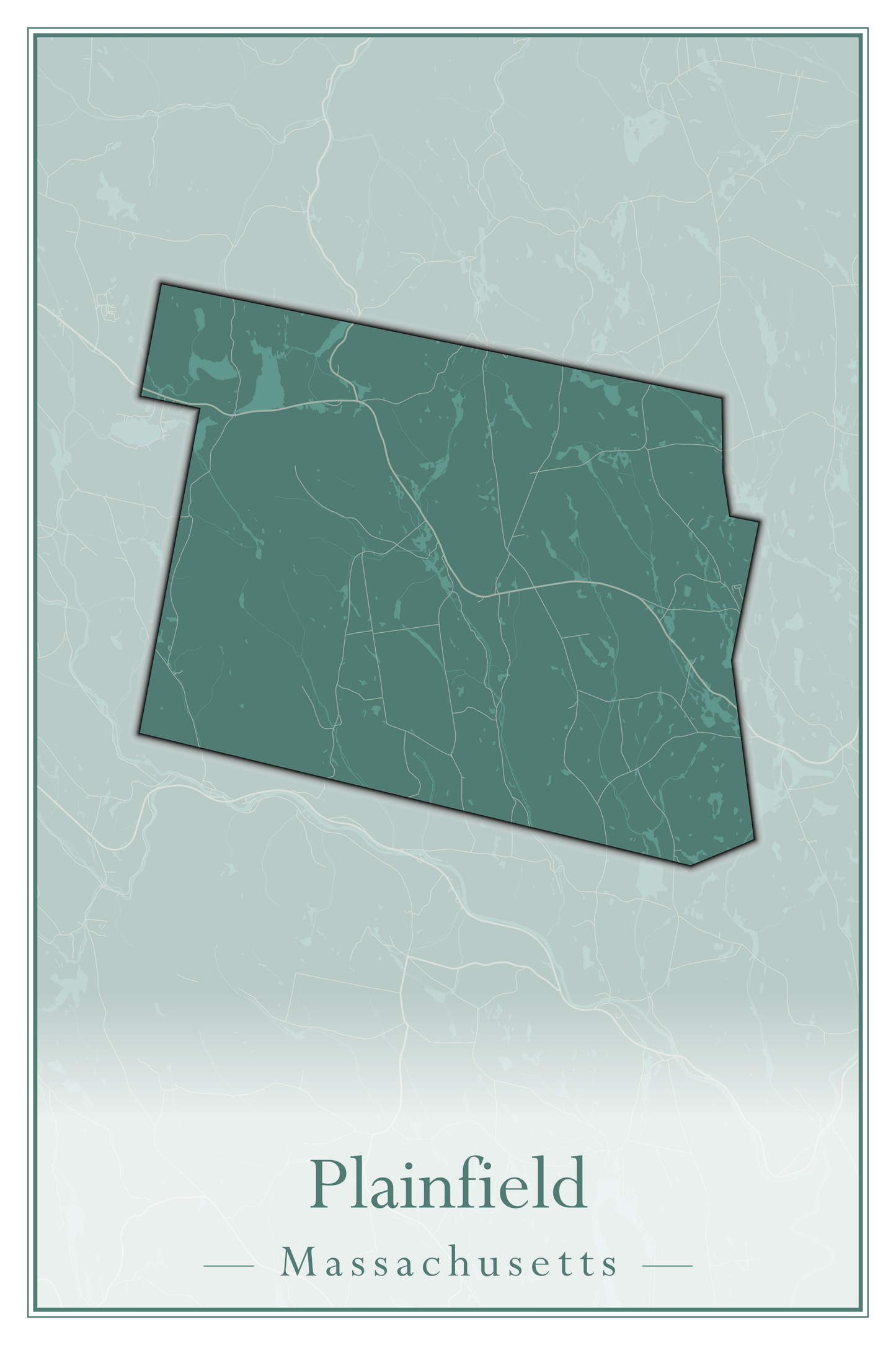 Massachusetts Towns - Street Map (Plainfield - Plympton)