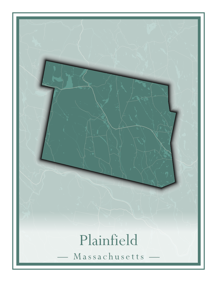 Massachusetts Towns - Street Map (Plainfield - Plympton)