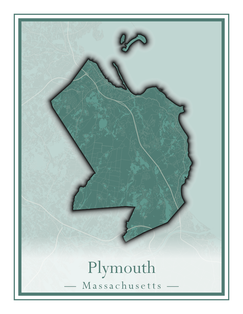 Massachusetts Towns - Street Map (Plainfield - Plympton)