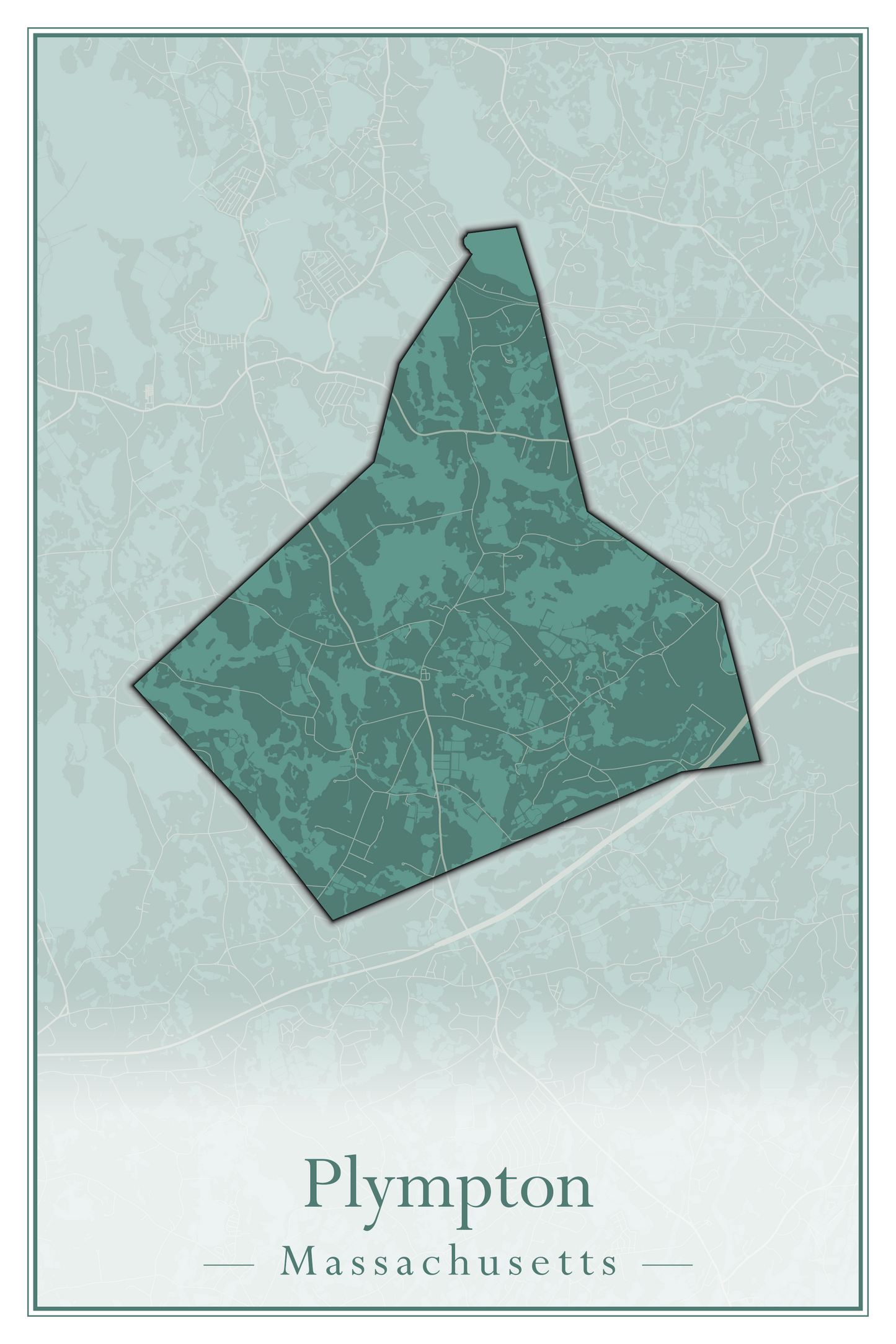 Massachusetts Towns - Street Map (Plainfield - Plympton)