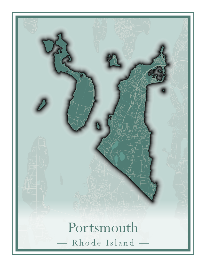 Rhode Island Towns - Street Map (North Smithfield - Providence)