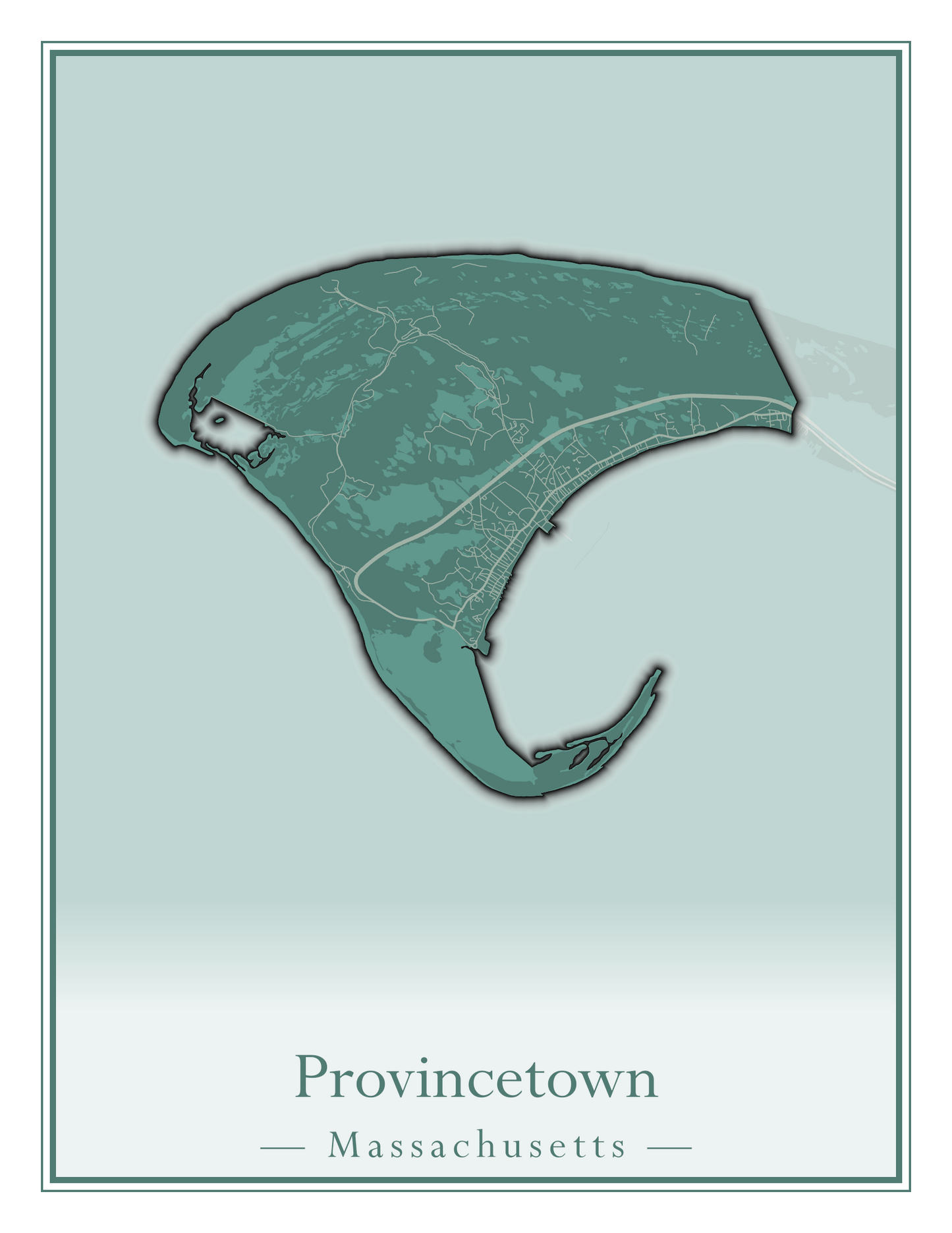 Massachusetts Towns - Street Map (Princeton - Randolph)