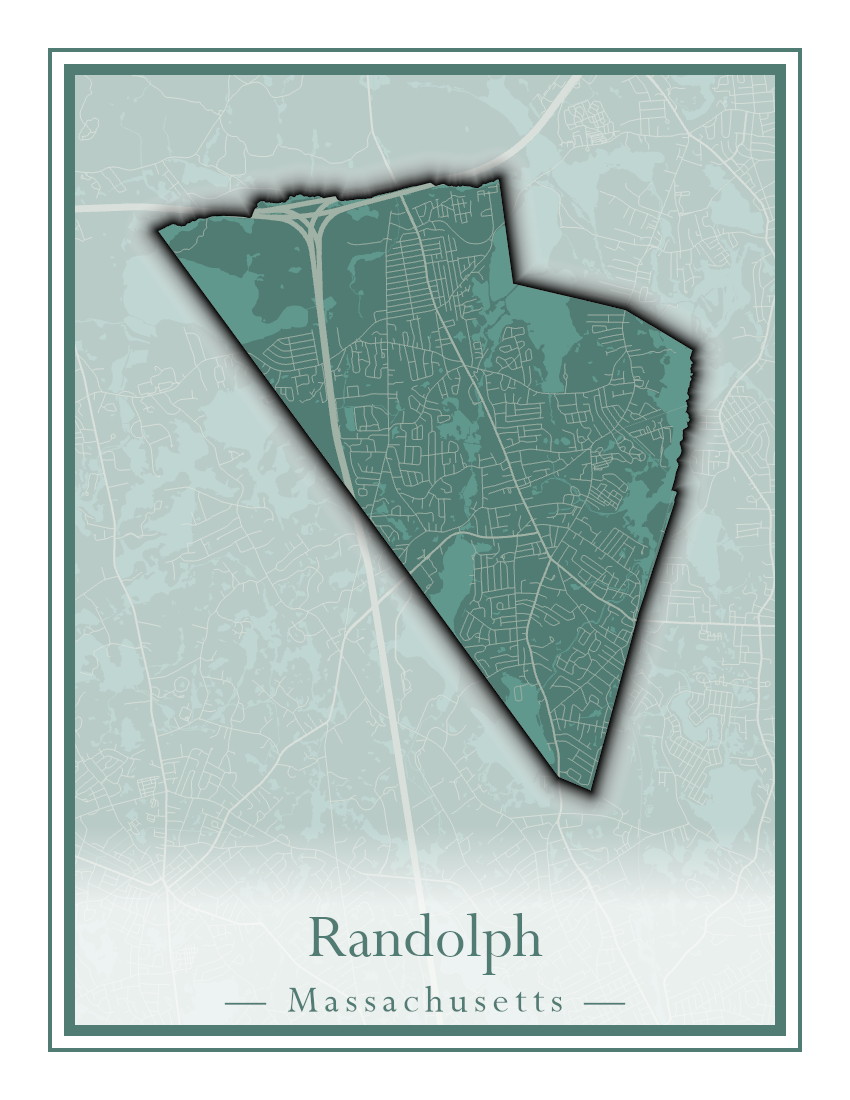 Massachusetts Towns - Street Map (Princeton - Randolph)