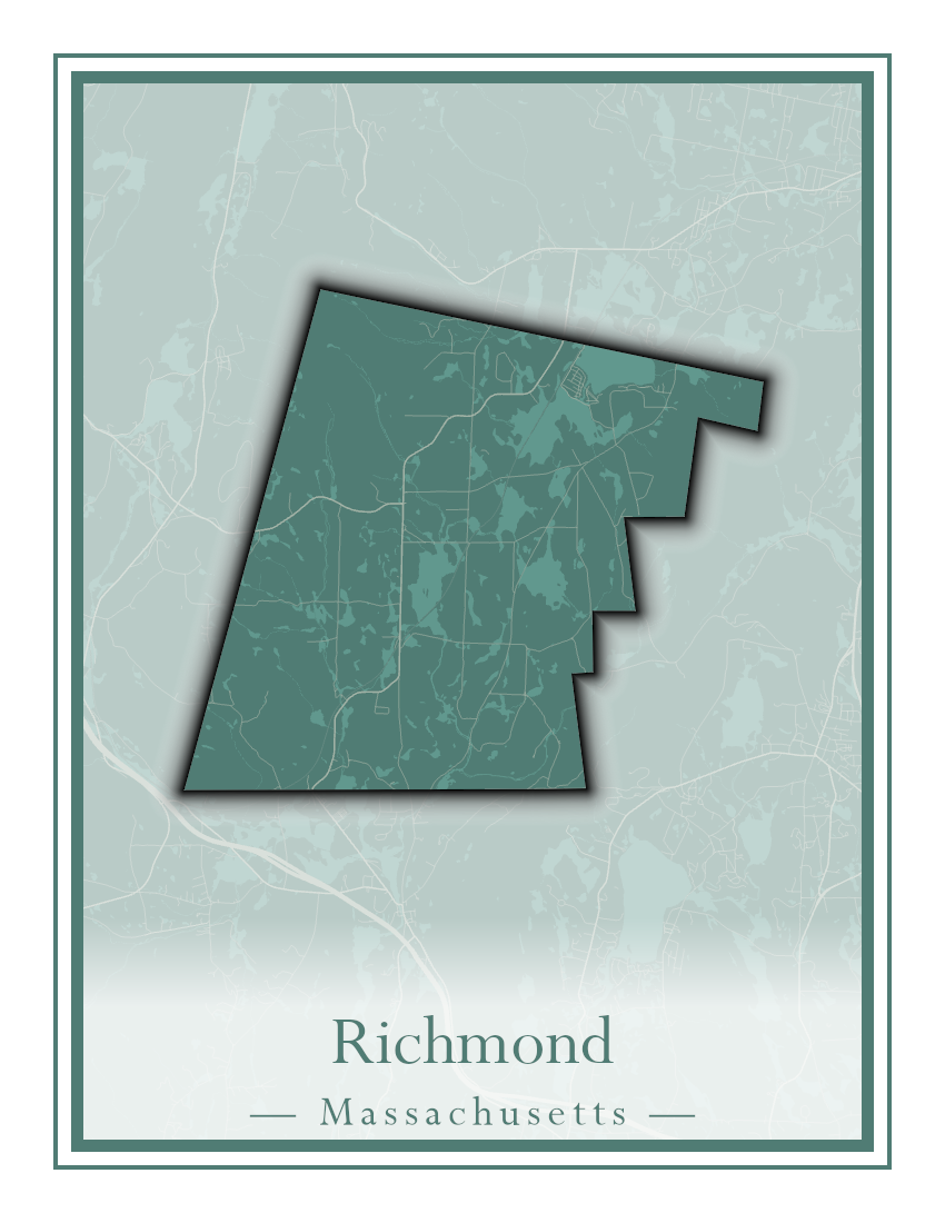 Massachusetts Towns - Street Map (Richmond - Rockport)