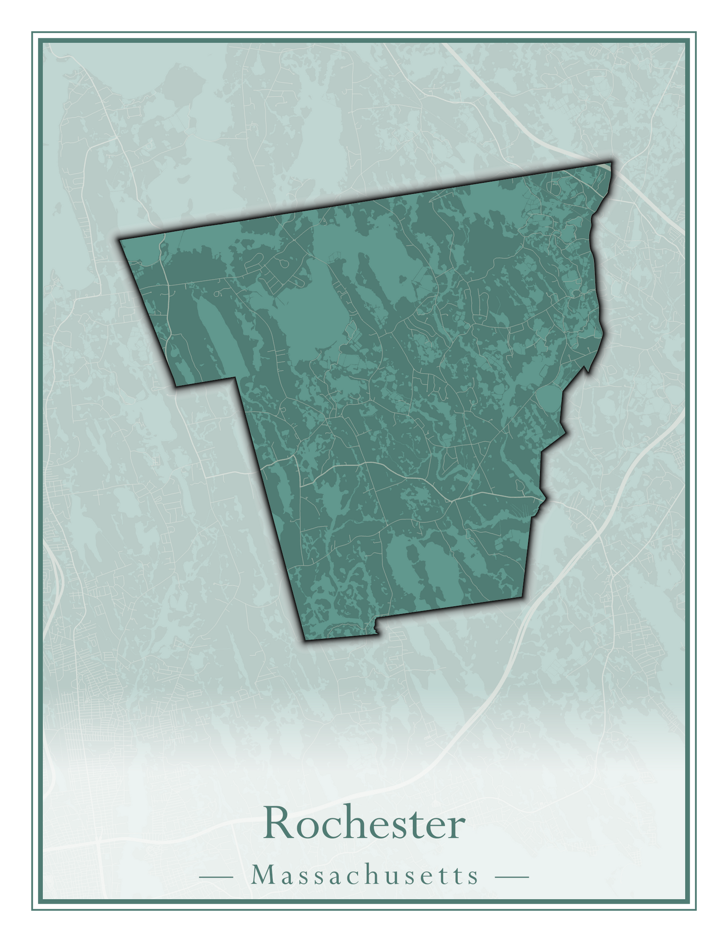 Massachusetts Towns - Street Map (Richmond - Rockport)