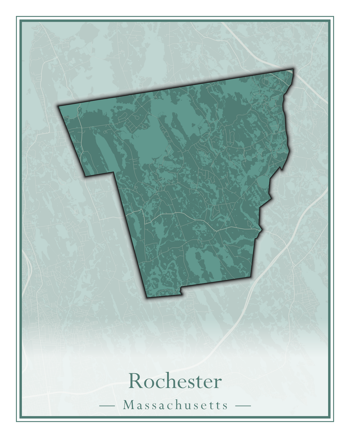 Massachusetts Towns - Street Map (Richmond - Rockport)