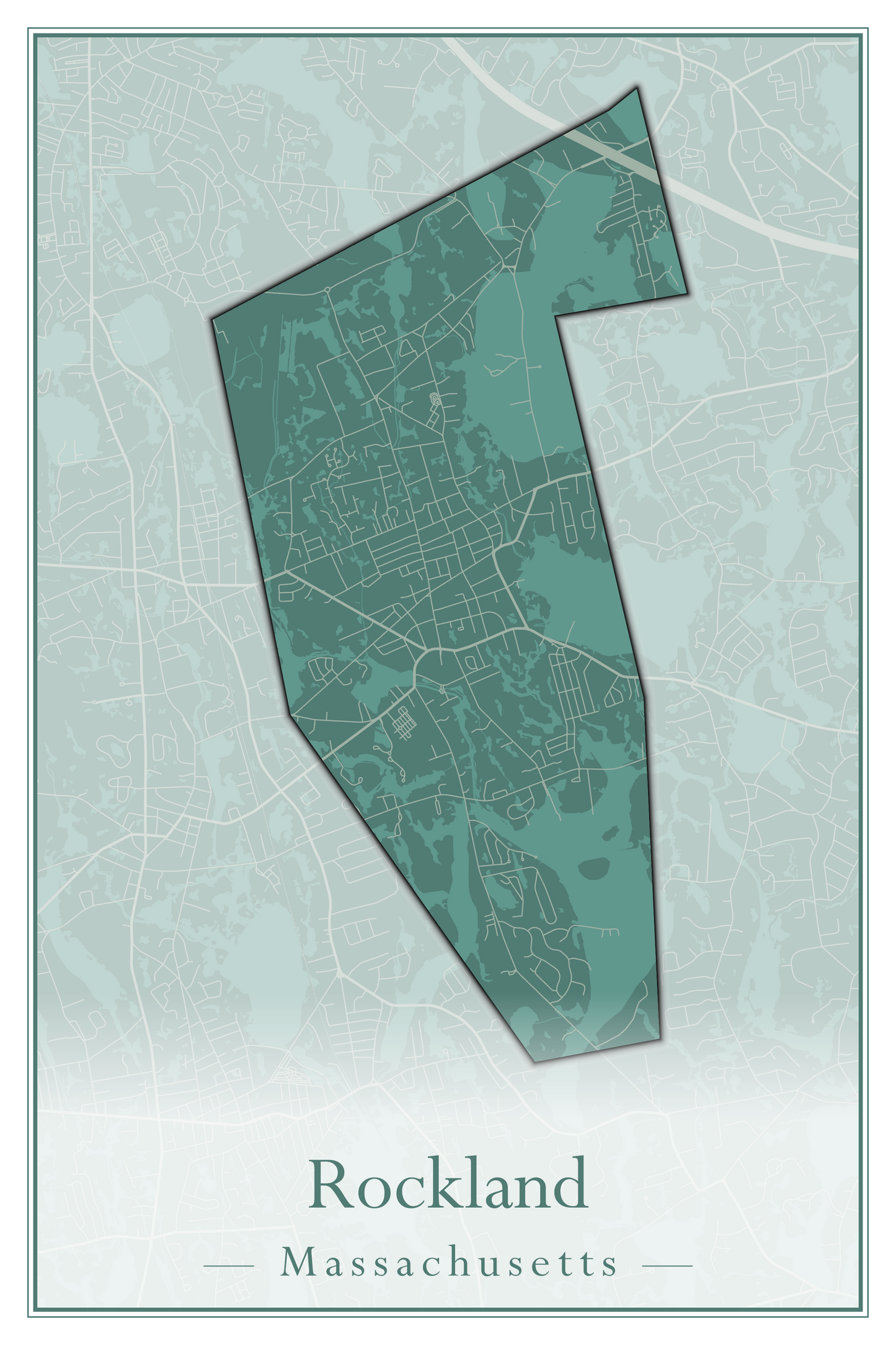 Massachusetts Towns - Street Map (Richmond - Rockport)