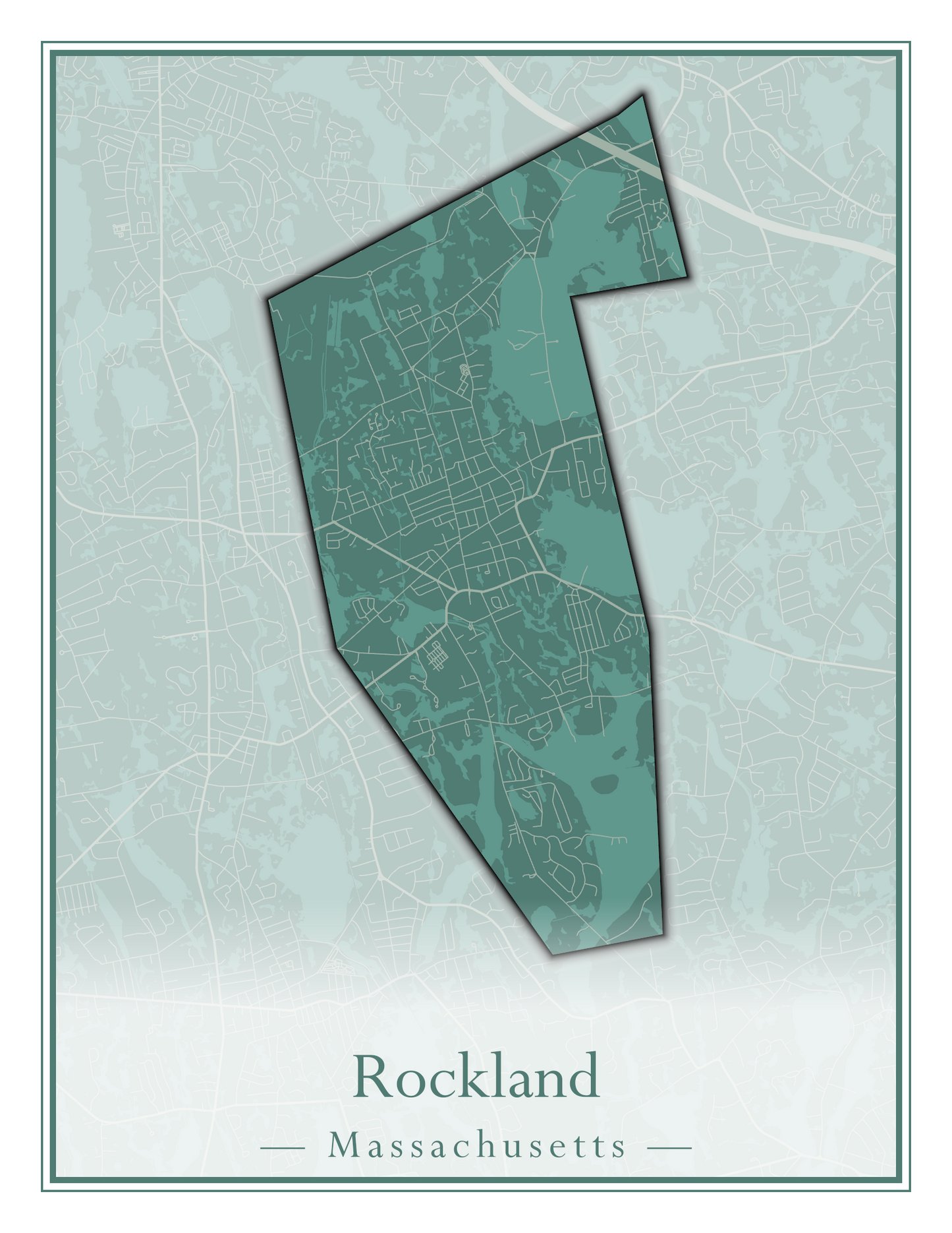 Massachusetts Towns - Street Map (Richmond - Rockport)