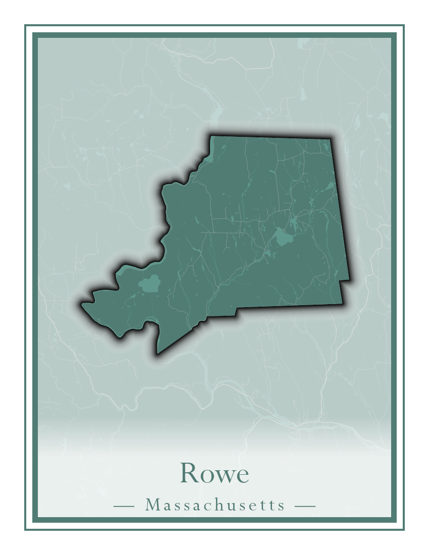 Massachusetts Towns - Street Map (Rowe - Russell)