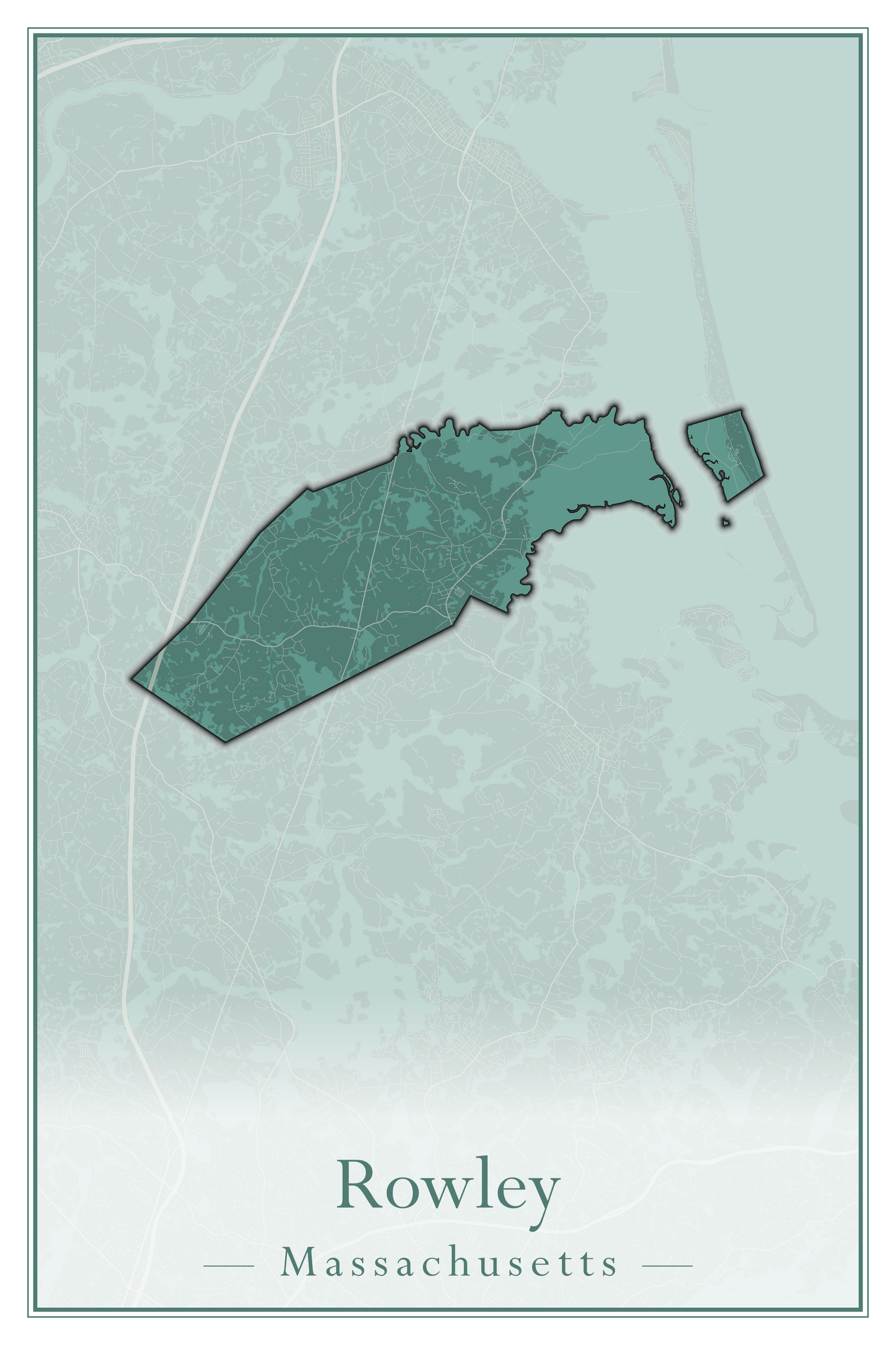 Massachusetts Towns - Street Map (Rowe - Russell)