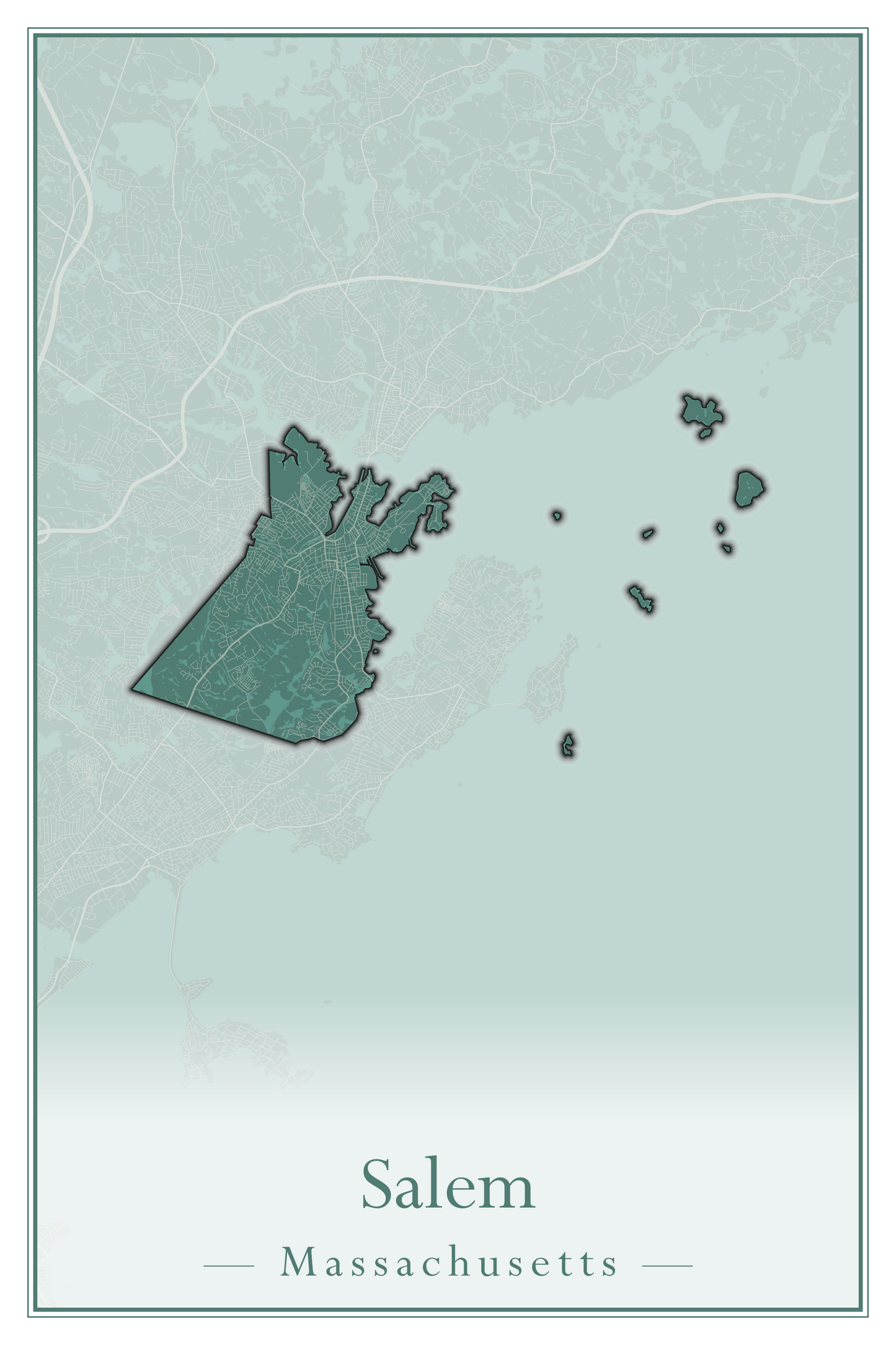 Massachusetts Towns - Street Map (Rutland - Sandisfield)