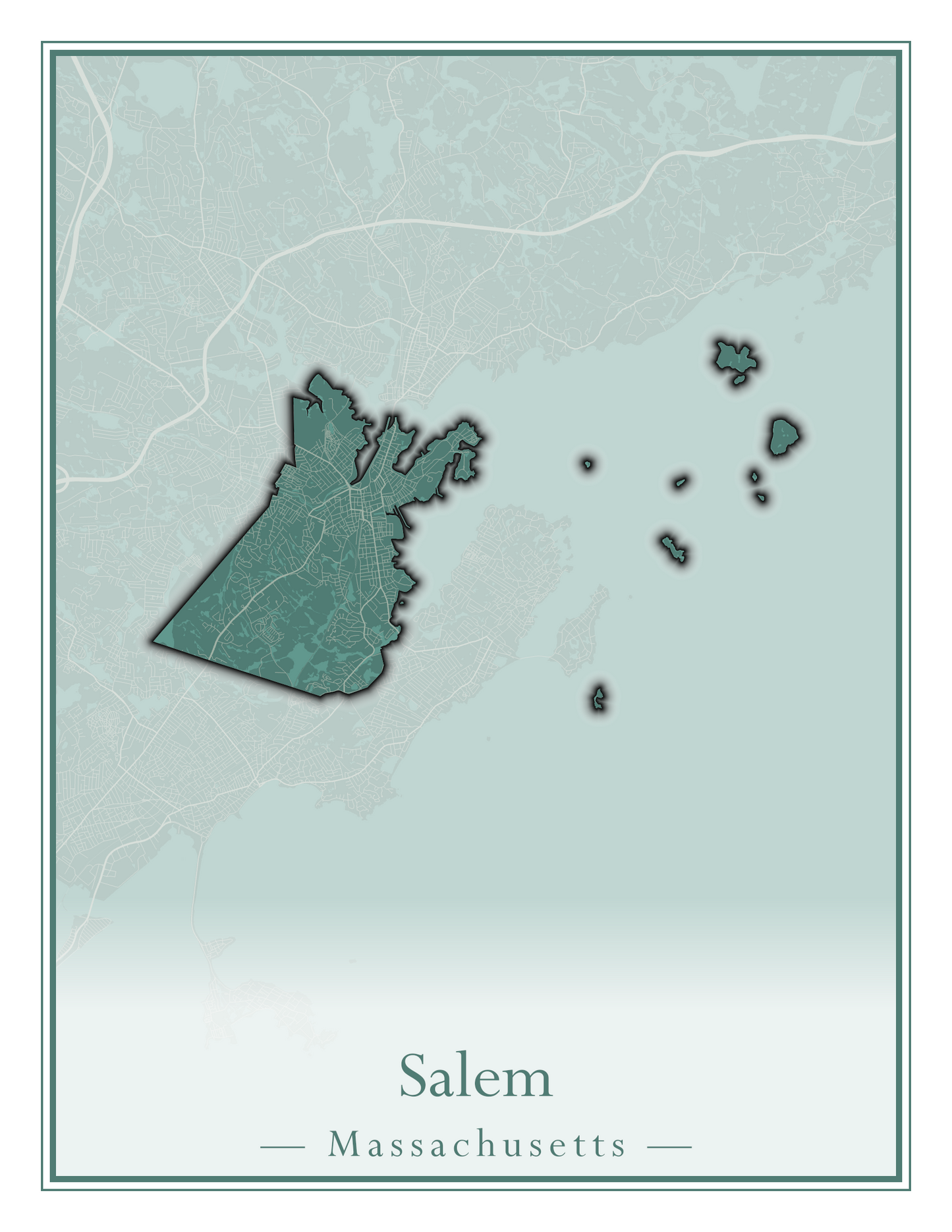 Massachusetts Towns - Street Map (Rutland - Sandisfield)