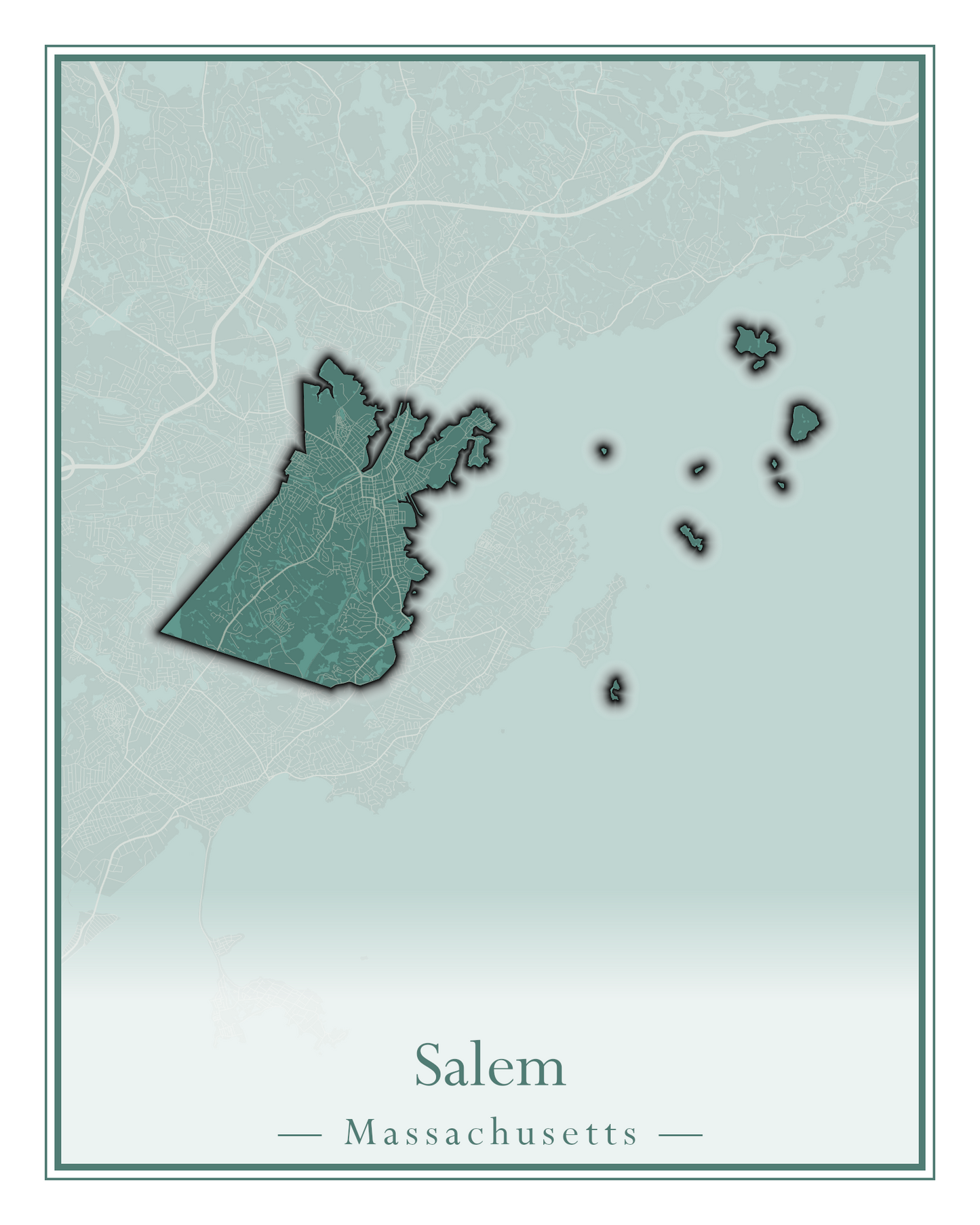 Massachusetts Towns - Street Map (Rutland - Sandisfield)