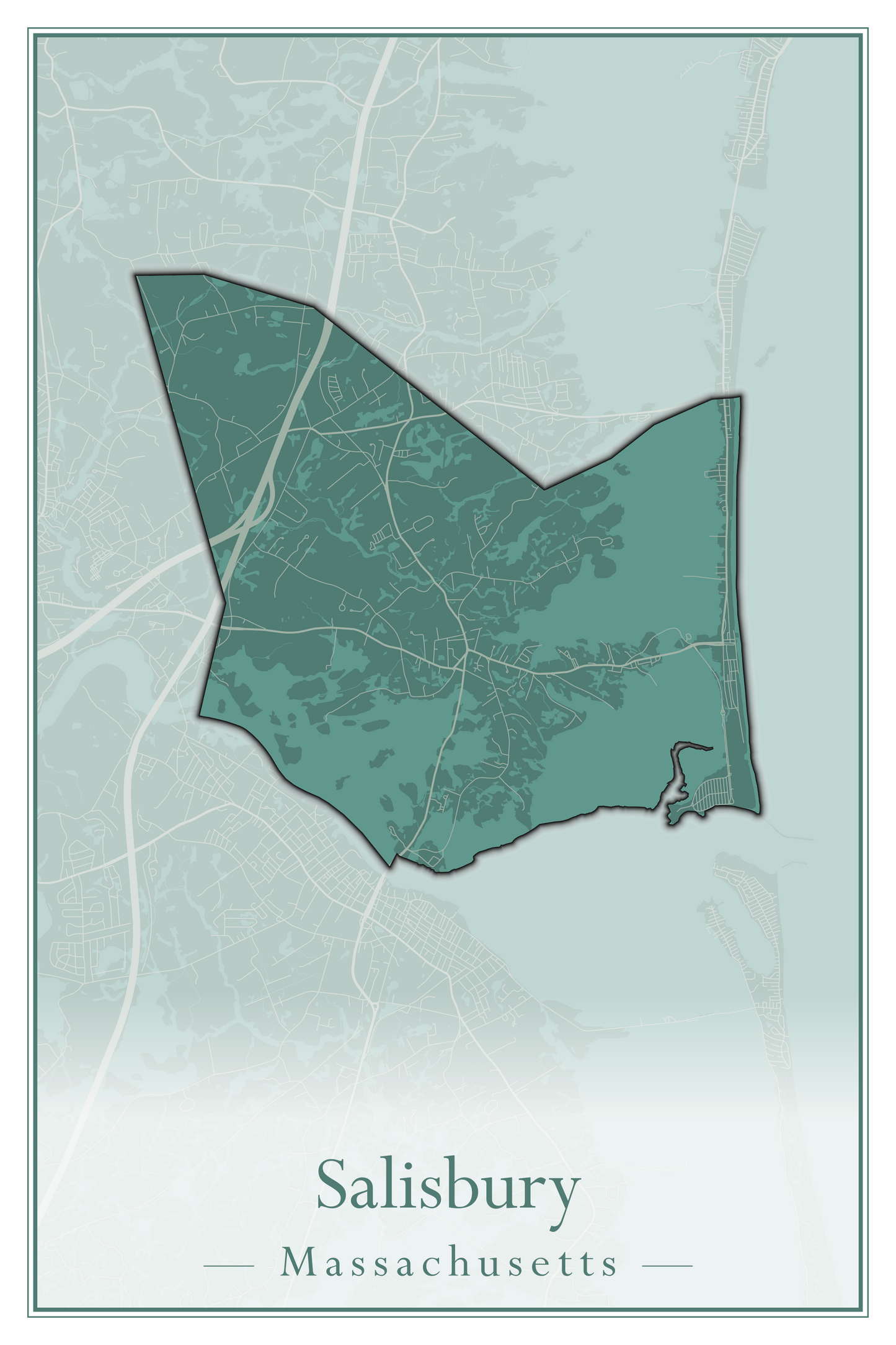 Massachusetts Towns - Street Map (Rutland - Sandisfield)