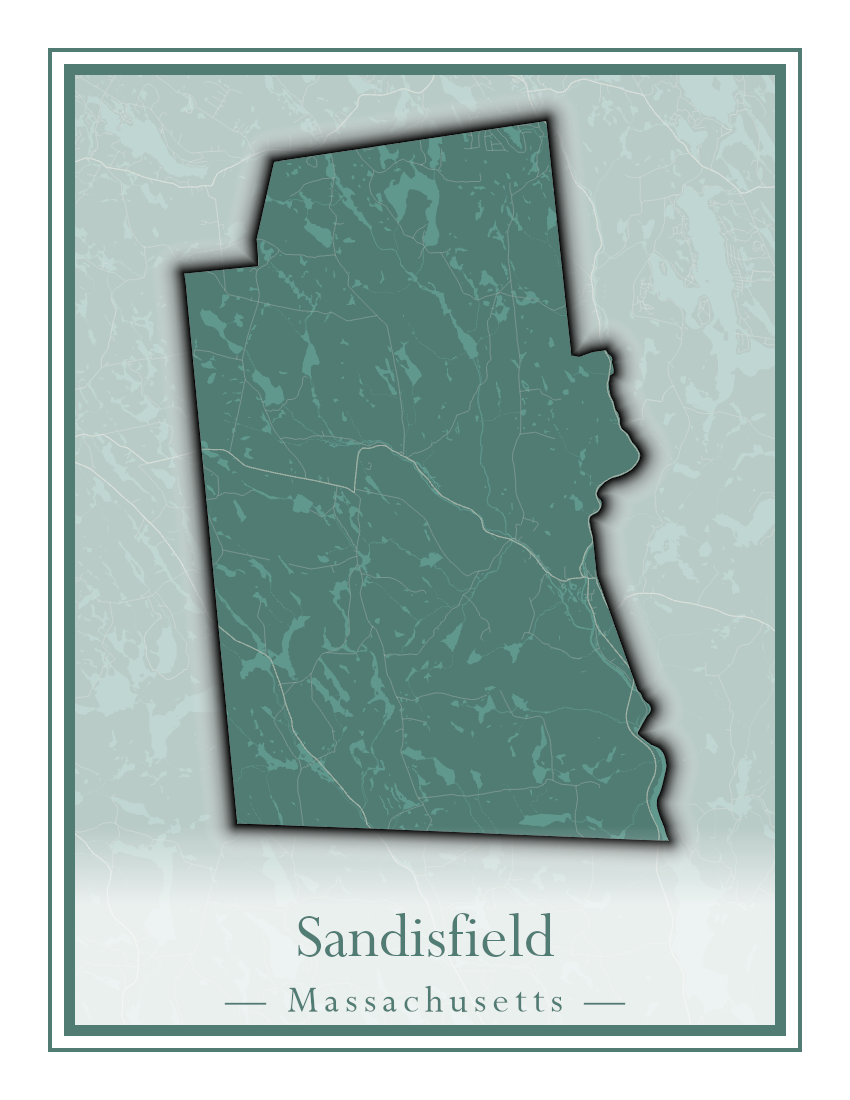 Massachusetts Towns - Street Map (Rutland - Sandisfield)