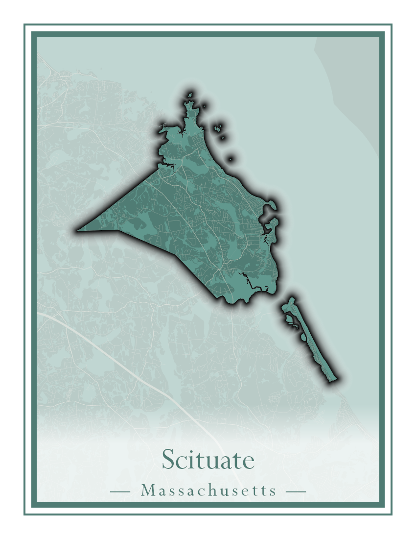 Massachusetts Towns - Street Map (Sandwich - Scituate)