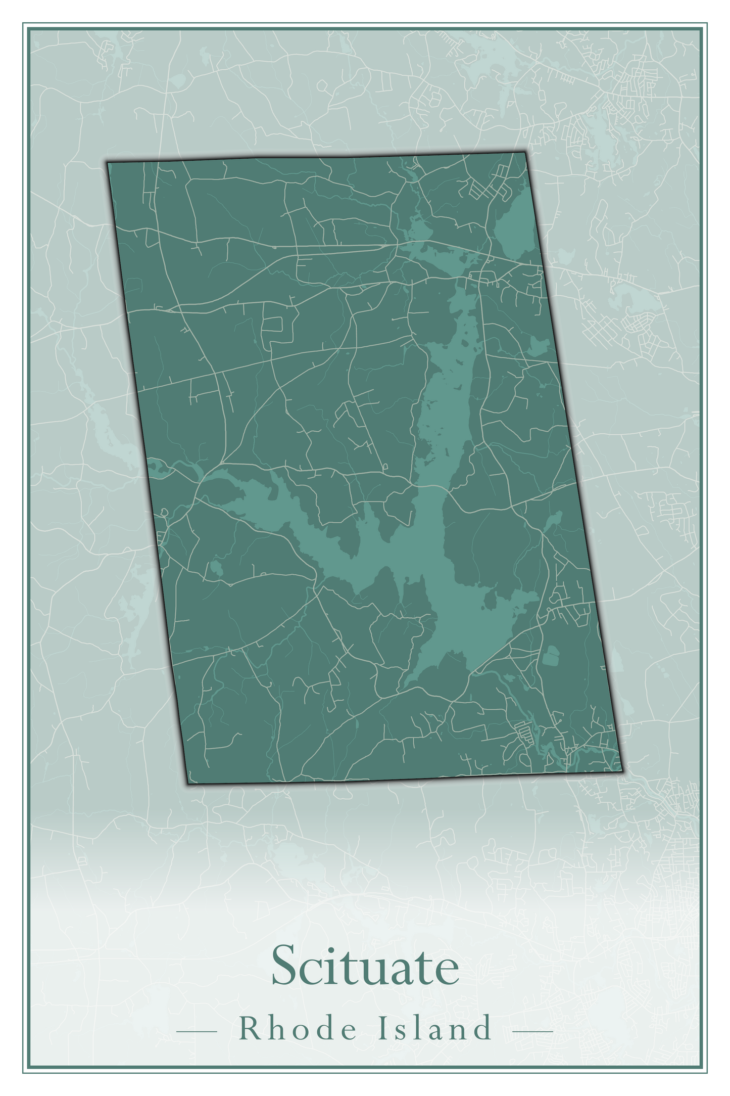 Rhode Island Towns - Street Map (Richmond - South Kingstown)