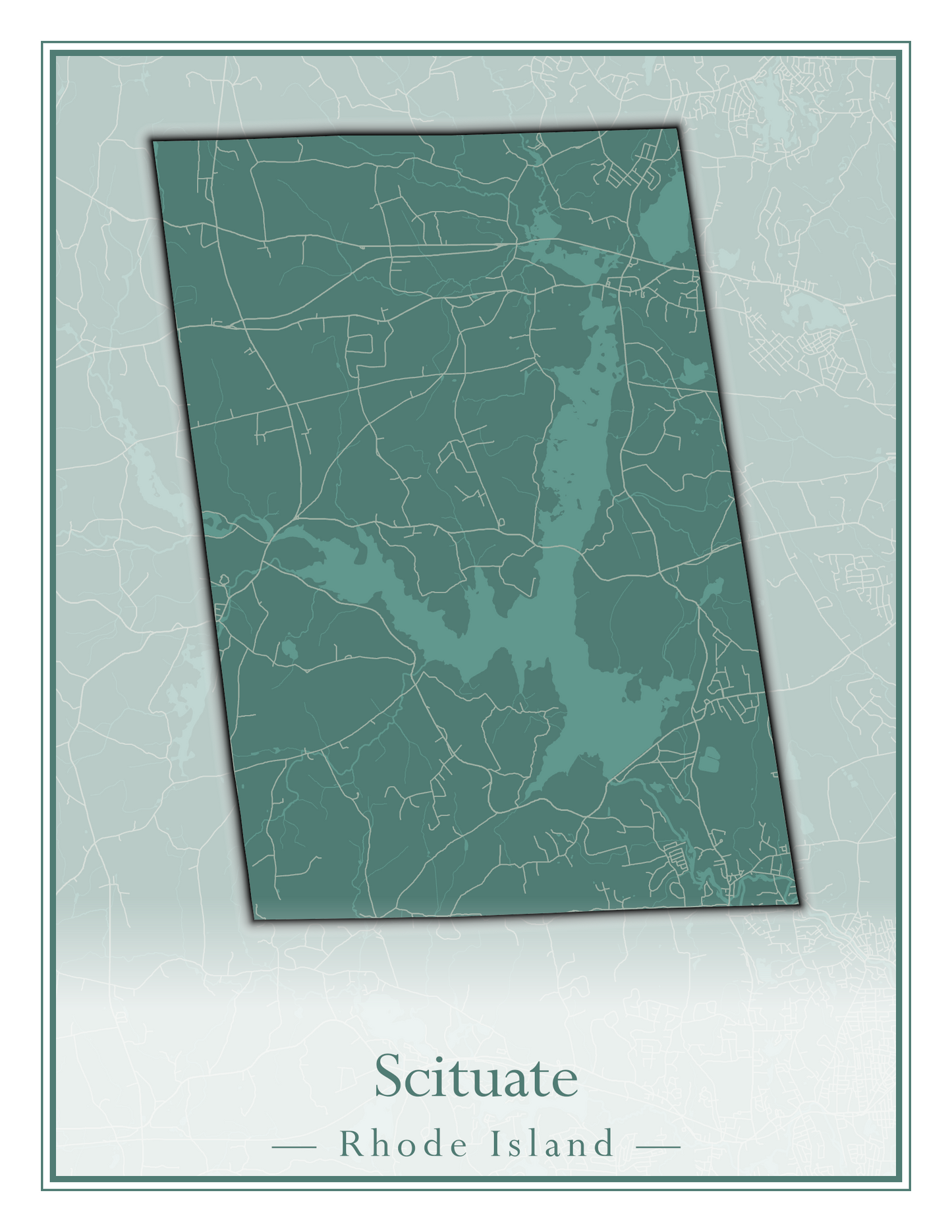 Rhode Island Towns - Street Map (Richmond - South Kingstown)