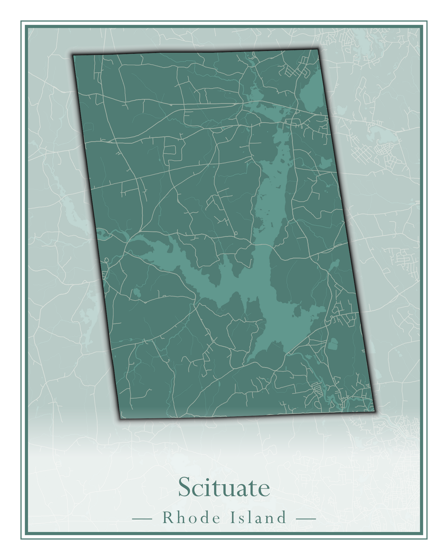 Rhode Island Towns - Street Map (Richmond - South Kingstown)