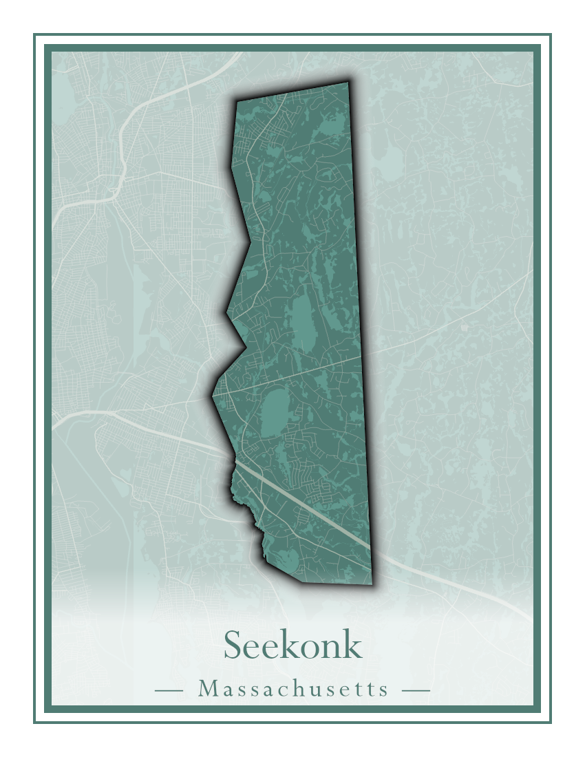 Massachusetts Towns - Street Map (Seekonk - Shelburne)