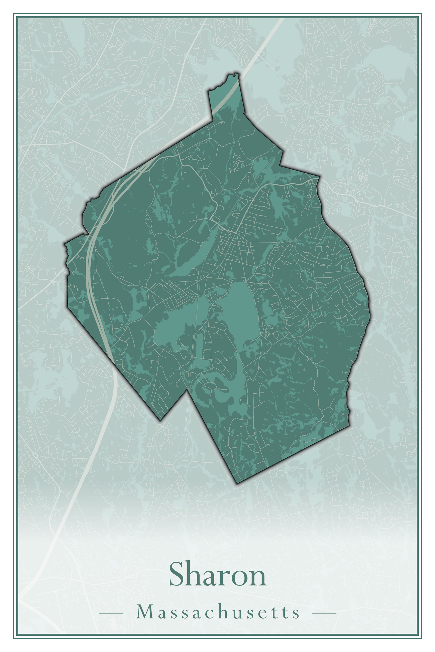 Massachusetts Towns - Street Map (Seekonk - Shelburne)